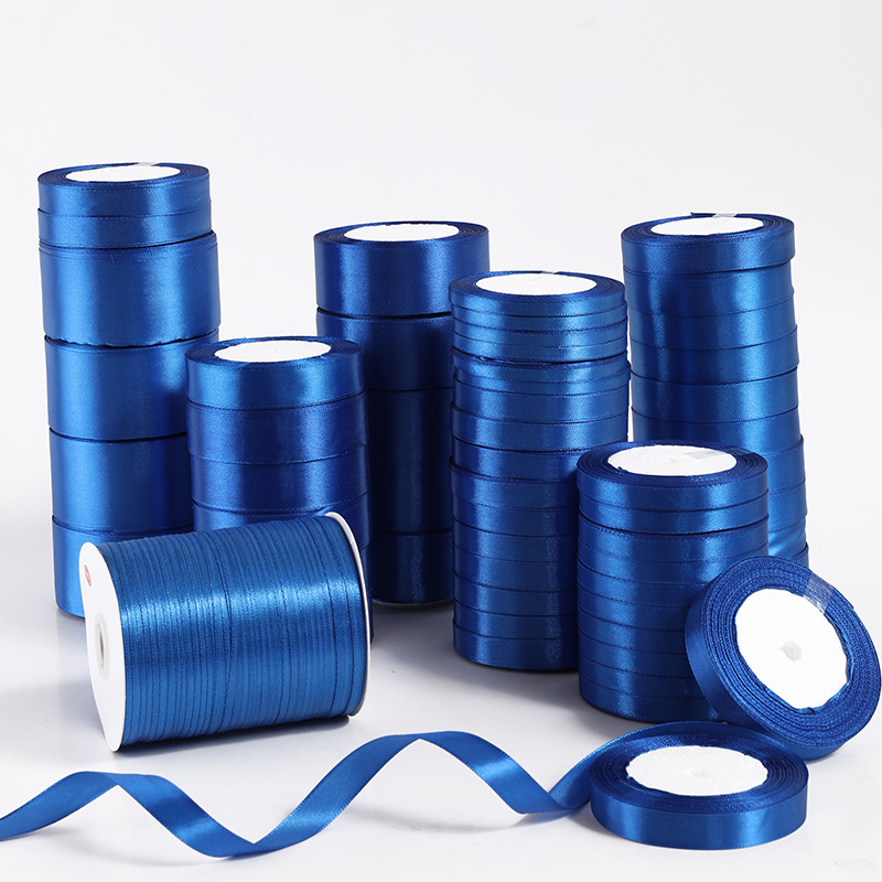 Sewing Roll - 6mm~50mm Royal Blue Satin Ribbon 25Yards/roll