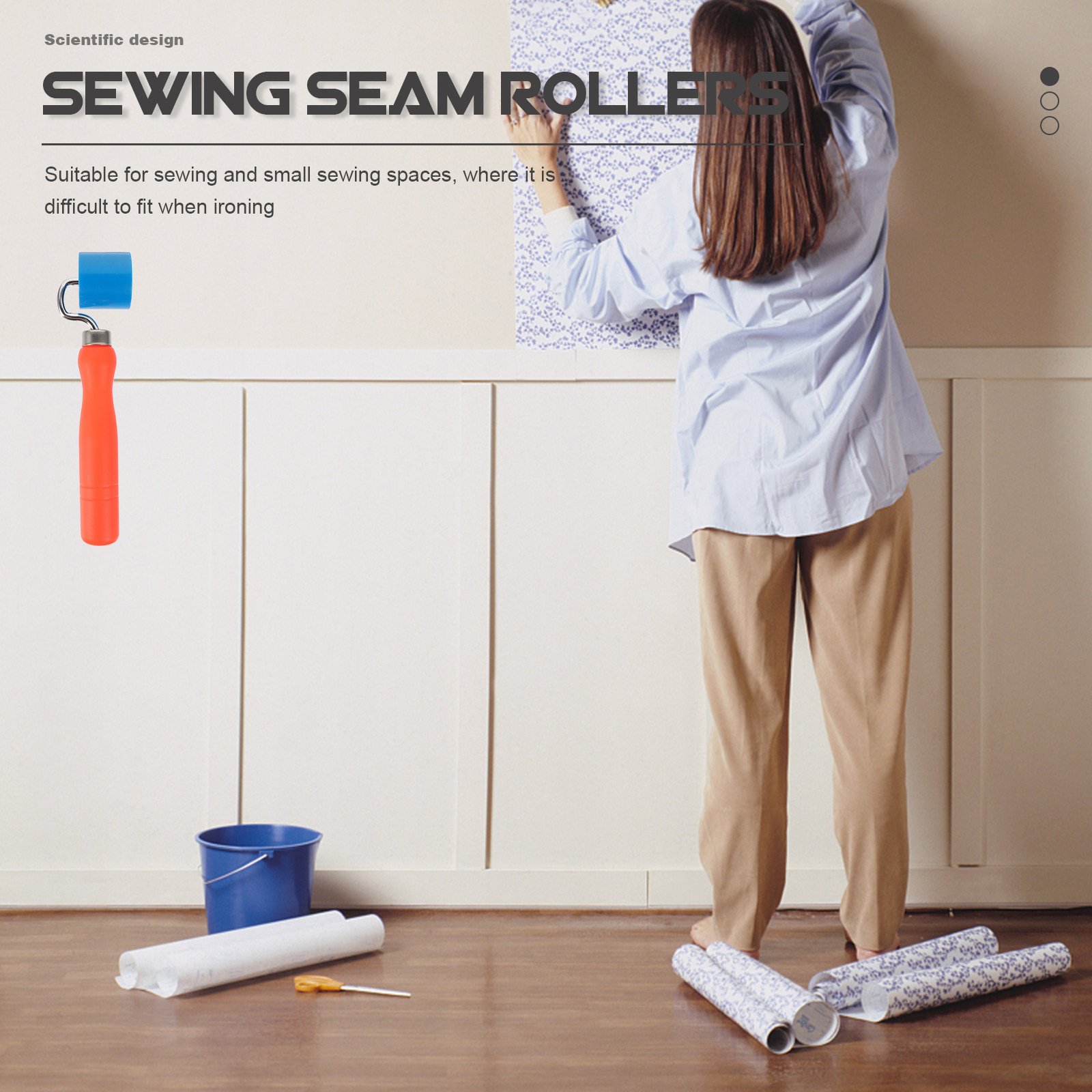 Sewing Roll - Sewing Seam Rollers Plastic Press Roller