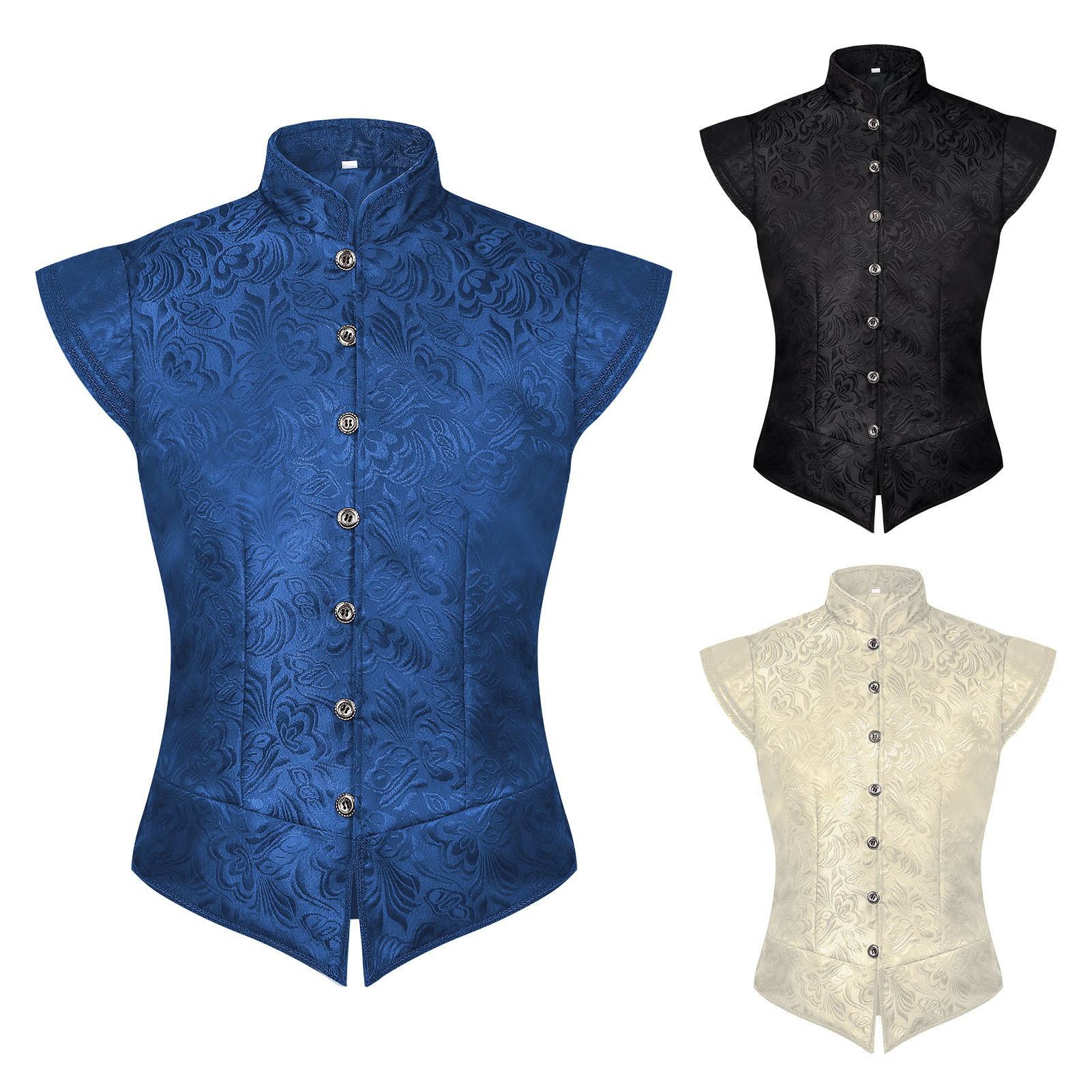 Sewing Vest - Men Vintage Victorian Suit Vest Sleeveless