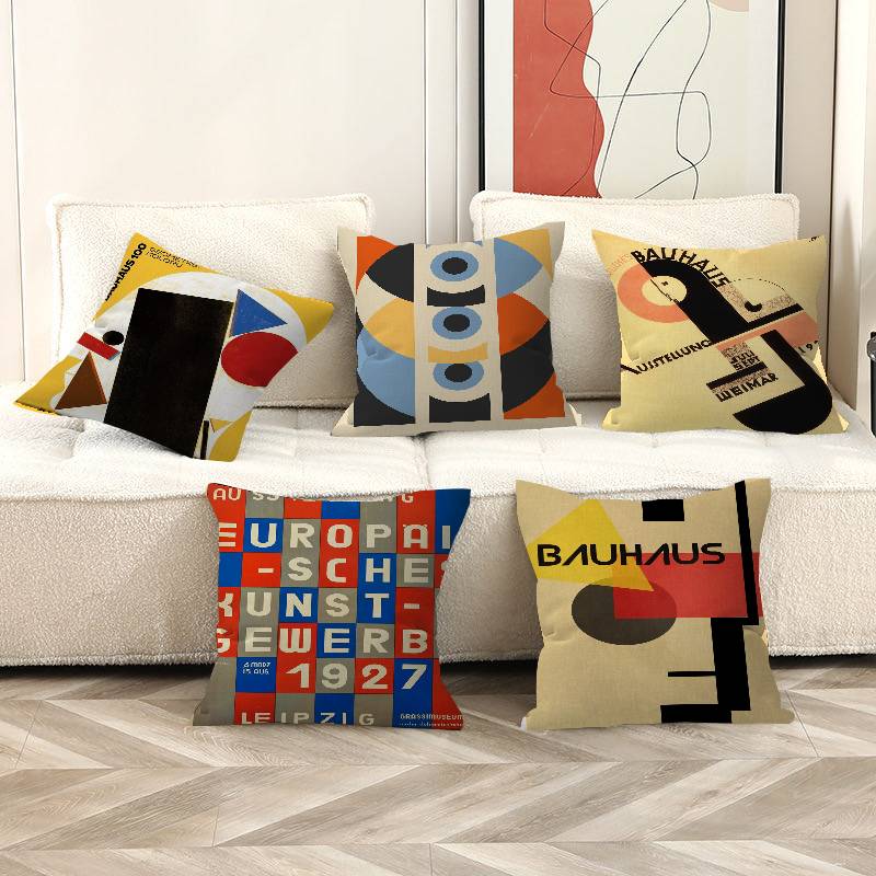 Century Textile & Sewing Supply By Owner - Century Modern Bauhaus Pillow Covers Cartoon