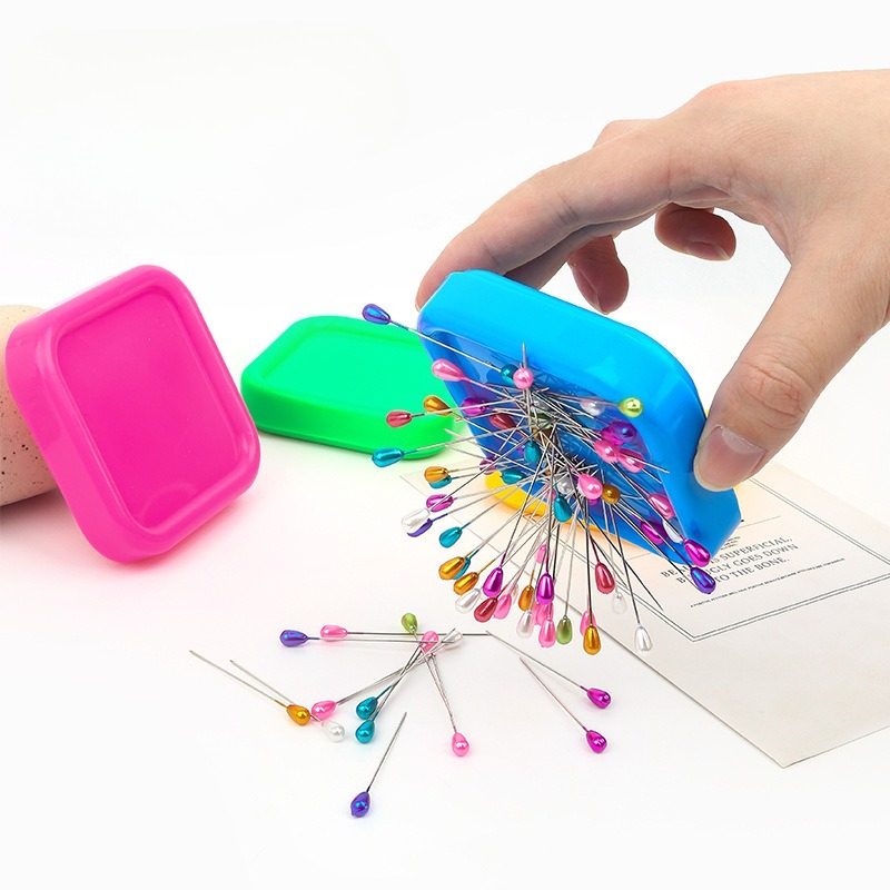 Sewing Pin Cushion - Square Magnetic Box Needle Suction Box