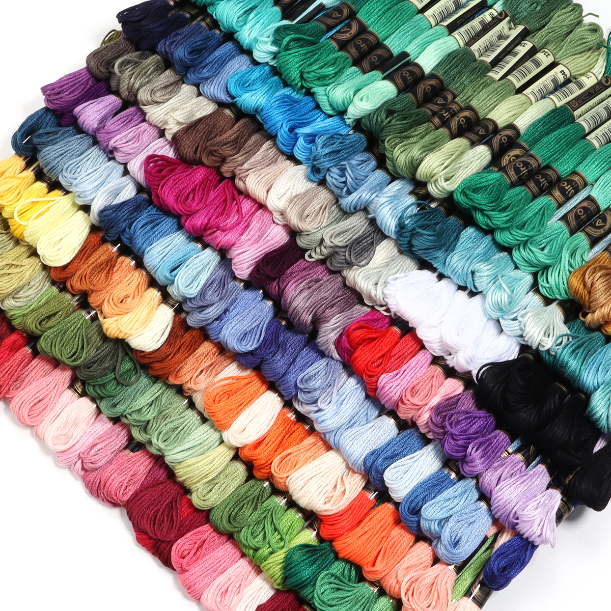 Sewing Necessities - 6Pcs/Lot Multicolor Polyester Embroidery Thread Cross