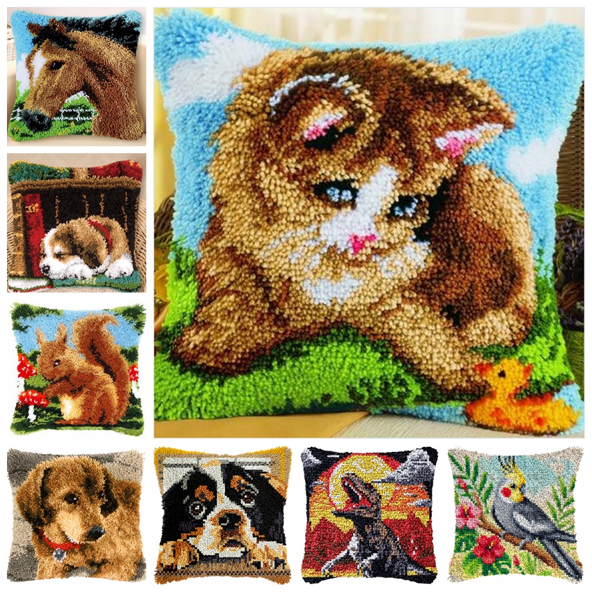 Sewing Pin Cushion - Cat Series Latch Hook Kit Mats