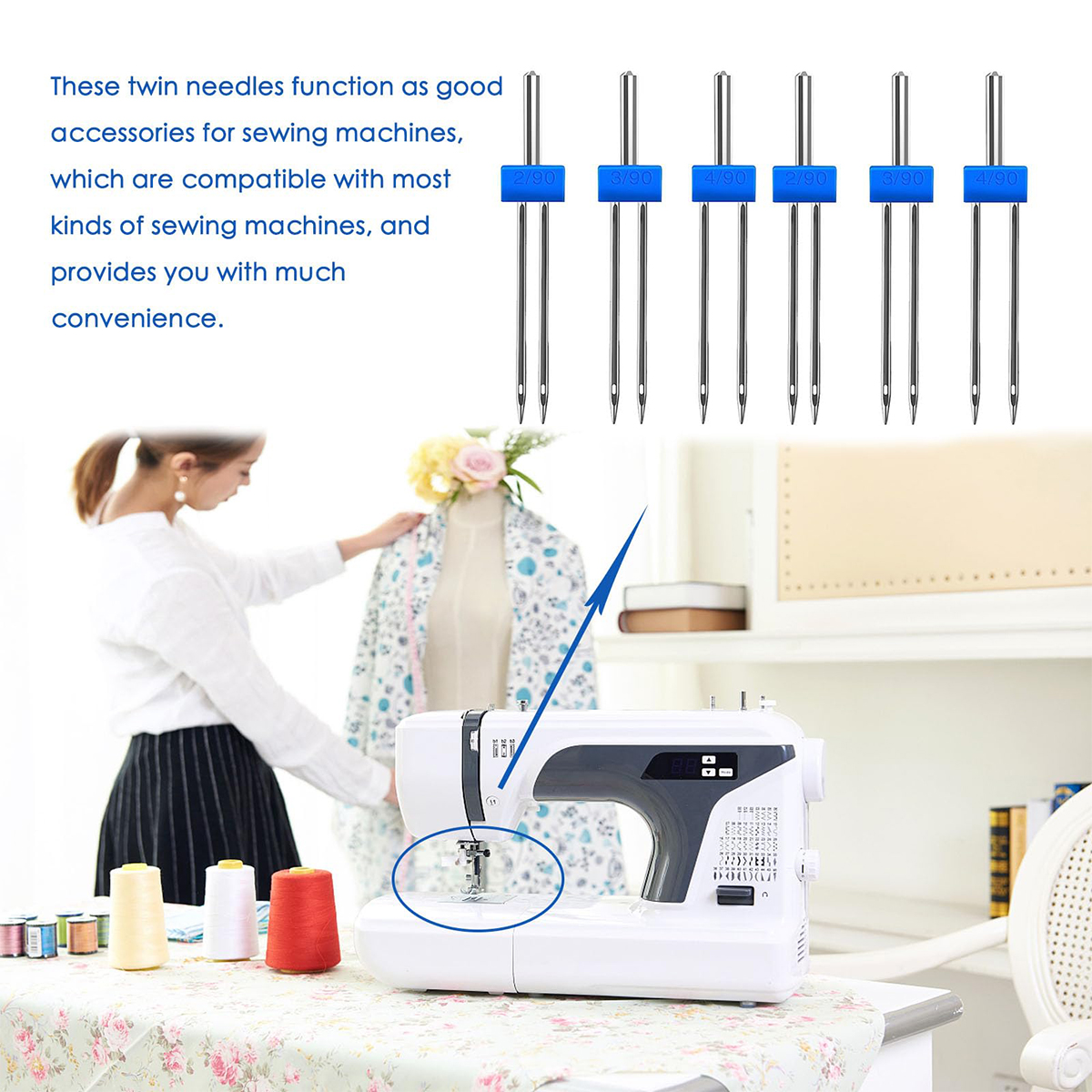 3 Size Twin Needles for Sewing – Twin Needle Stretch Bewertung und Preis