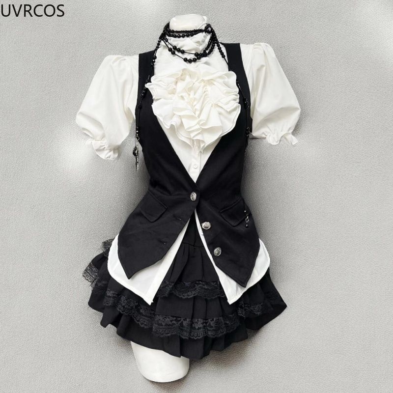 Y2k Aesthetic Lolita Style Swe – Sewing Vest Bewertung und Preis