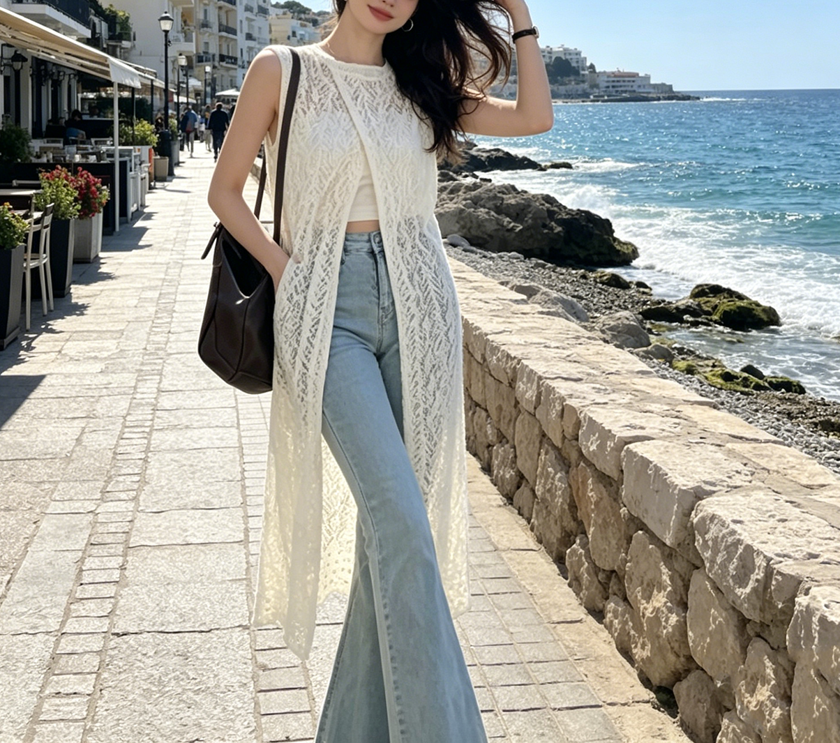 2026Boho Crochet Sleeveless Lo – Sewing Vest Bewertung und Preis