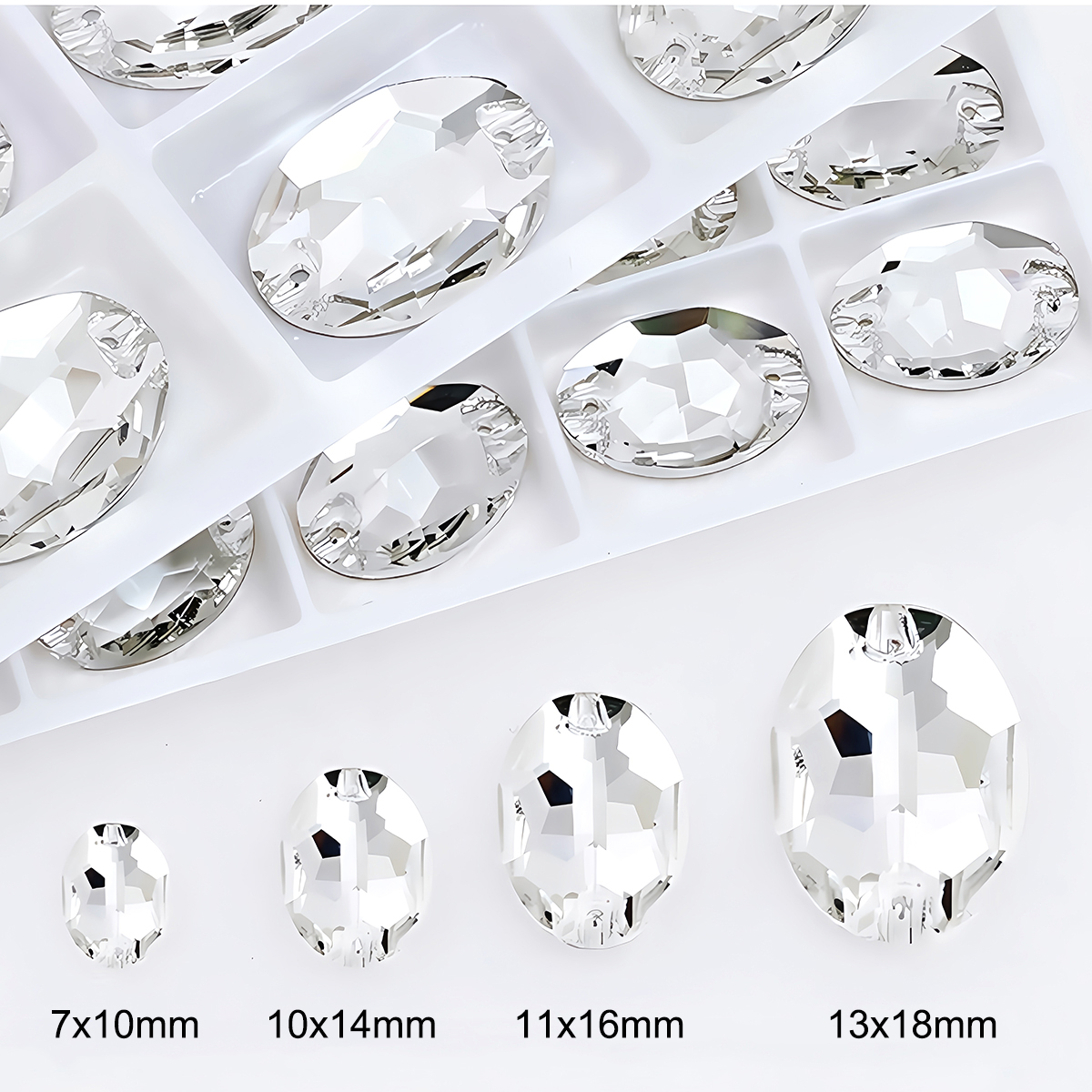 Oval Ellipse Crystal Clear Gla – Sewing V Bewertung und Preis