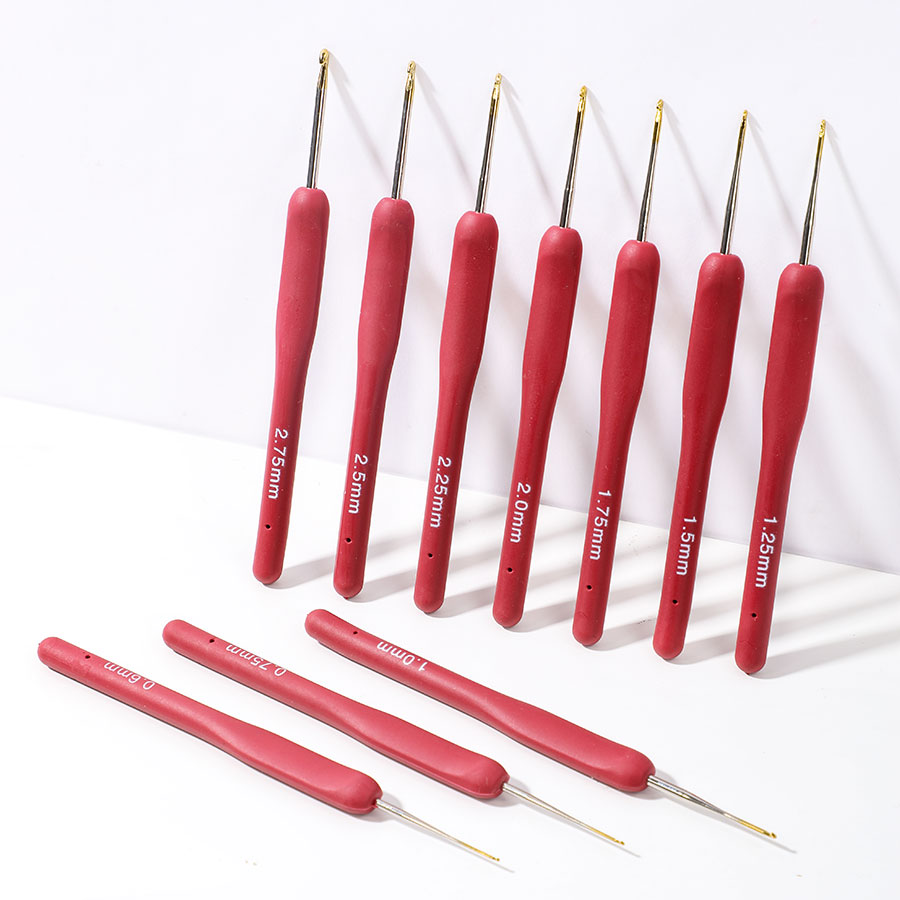 10pcs Red Crochet Set Kit Sili – Sewing Necessities Bewertung und Preis