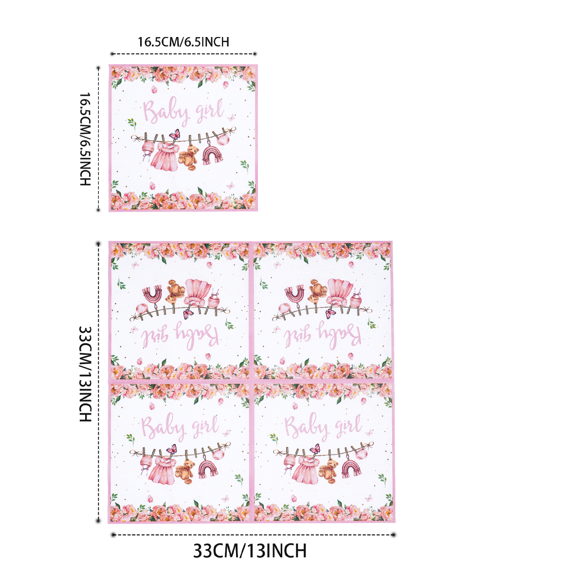 Pink Floral Baby Girl Disposab – Pattern Tissue Paper Bewertung und Preis