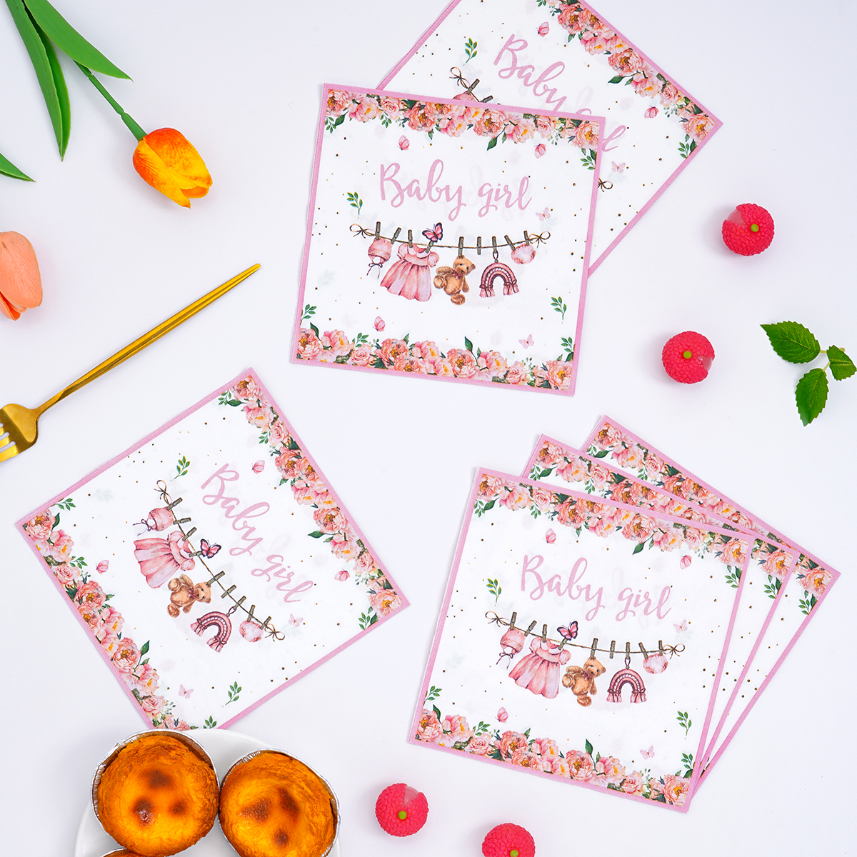Pink Floral Baby Girl Disposab – Pattern Tissue Paper Bewertung und Preis