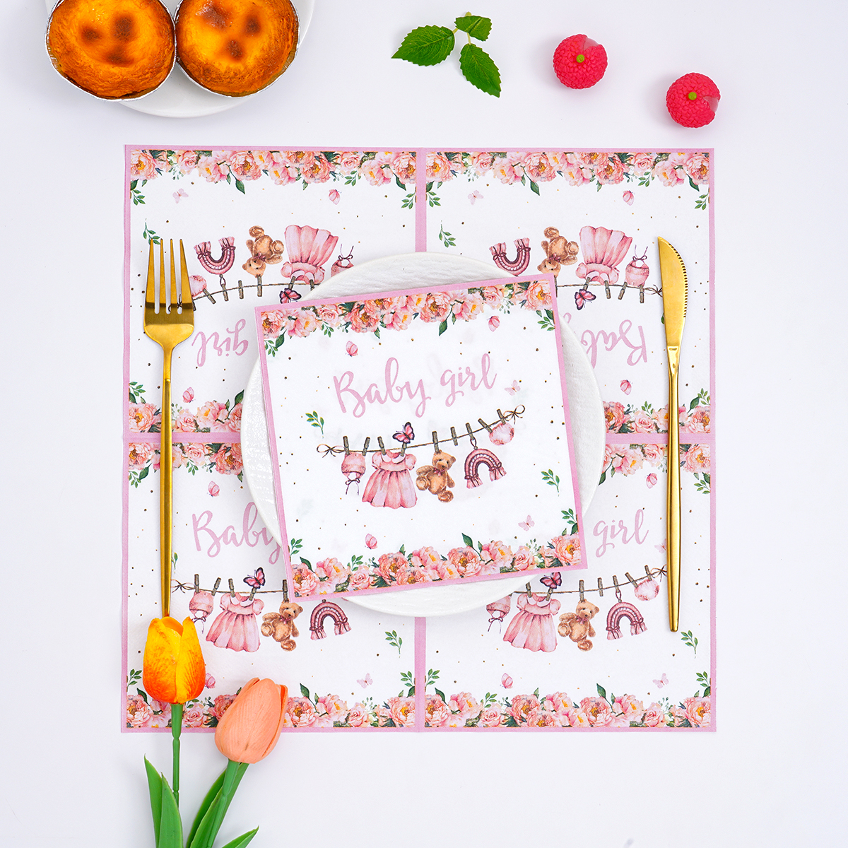 Pink Floral Baby Girl Disposab – Pattern Tissue Paper Bewertung und Preis