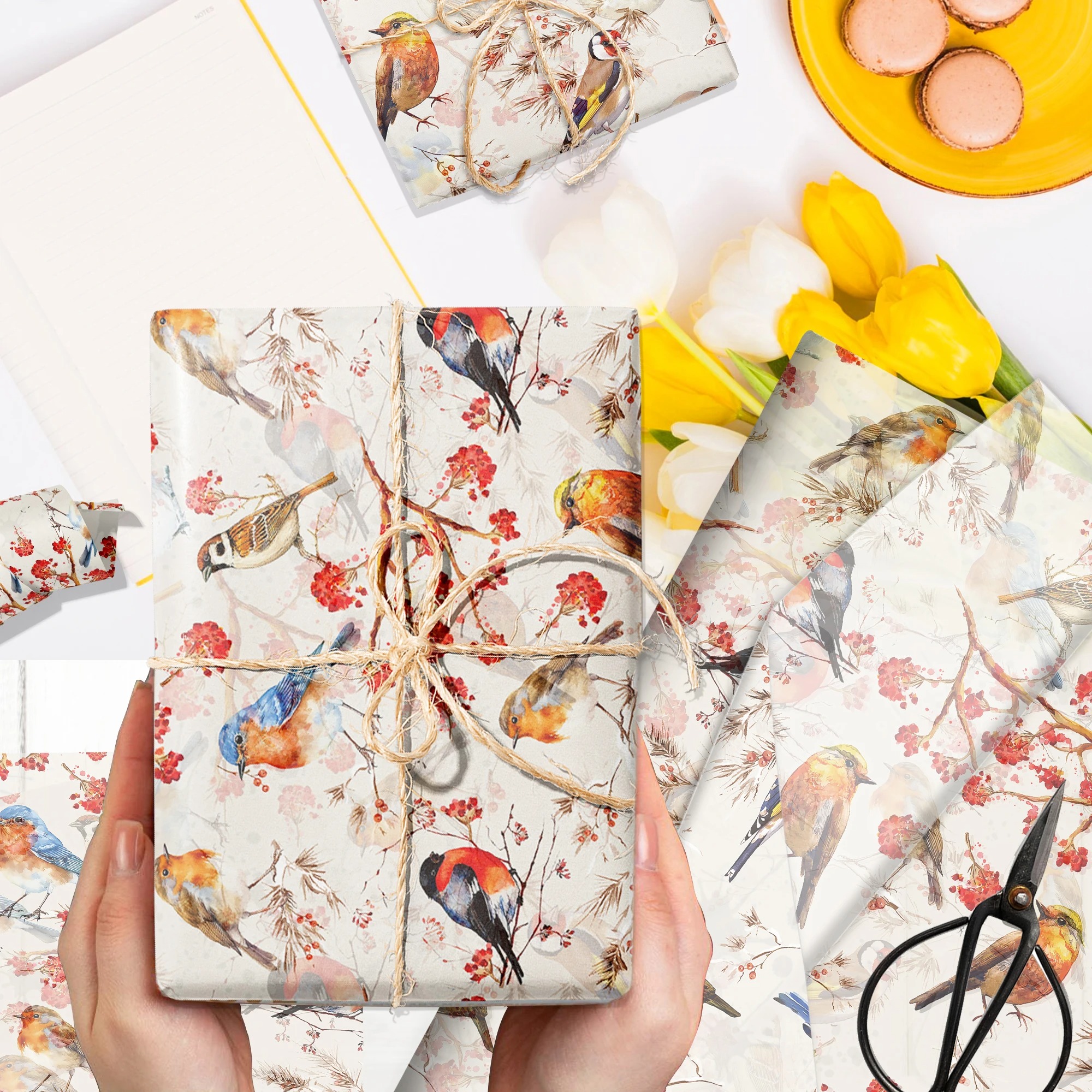 15/35pcs Flower Birds Printed  – Pattern Tissue Paper Bewertung und Preis