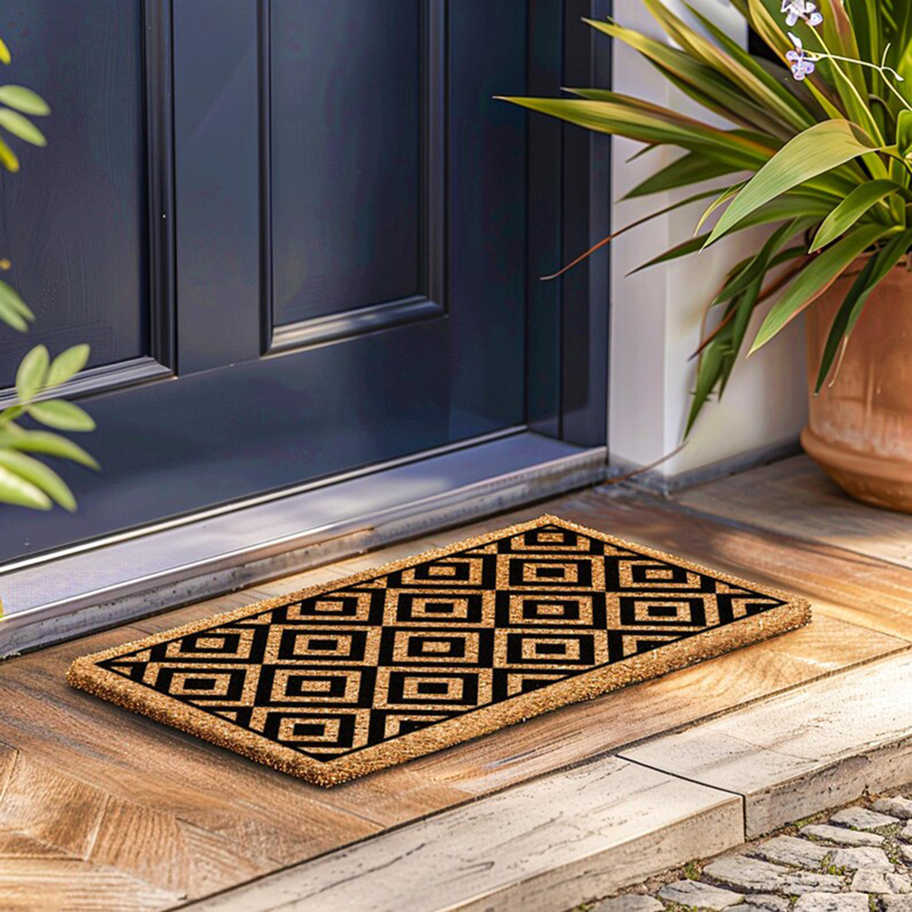 Mid Century Patterned Doormat  – Century Textile & Sewing Supply By Owner Bewertung und Preis