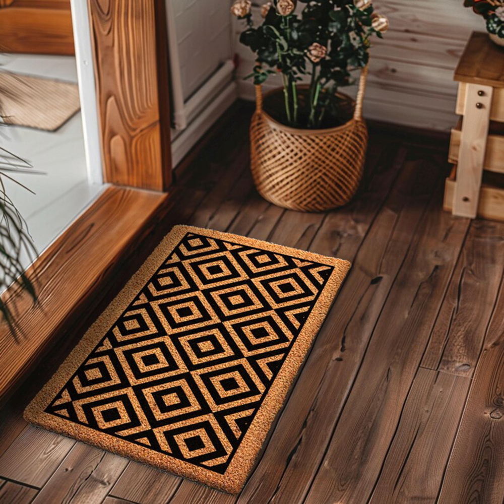 Mid Century Patterned Doormat  – Century Textile & Sewing Supply By Owner Bewertung und Preis