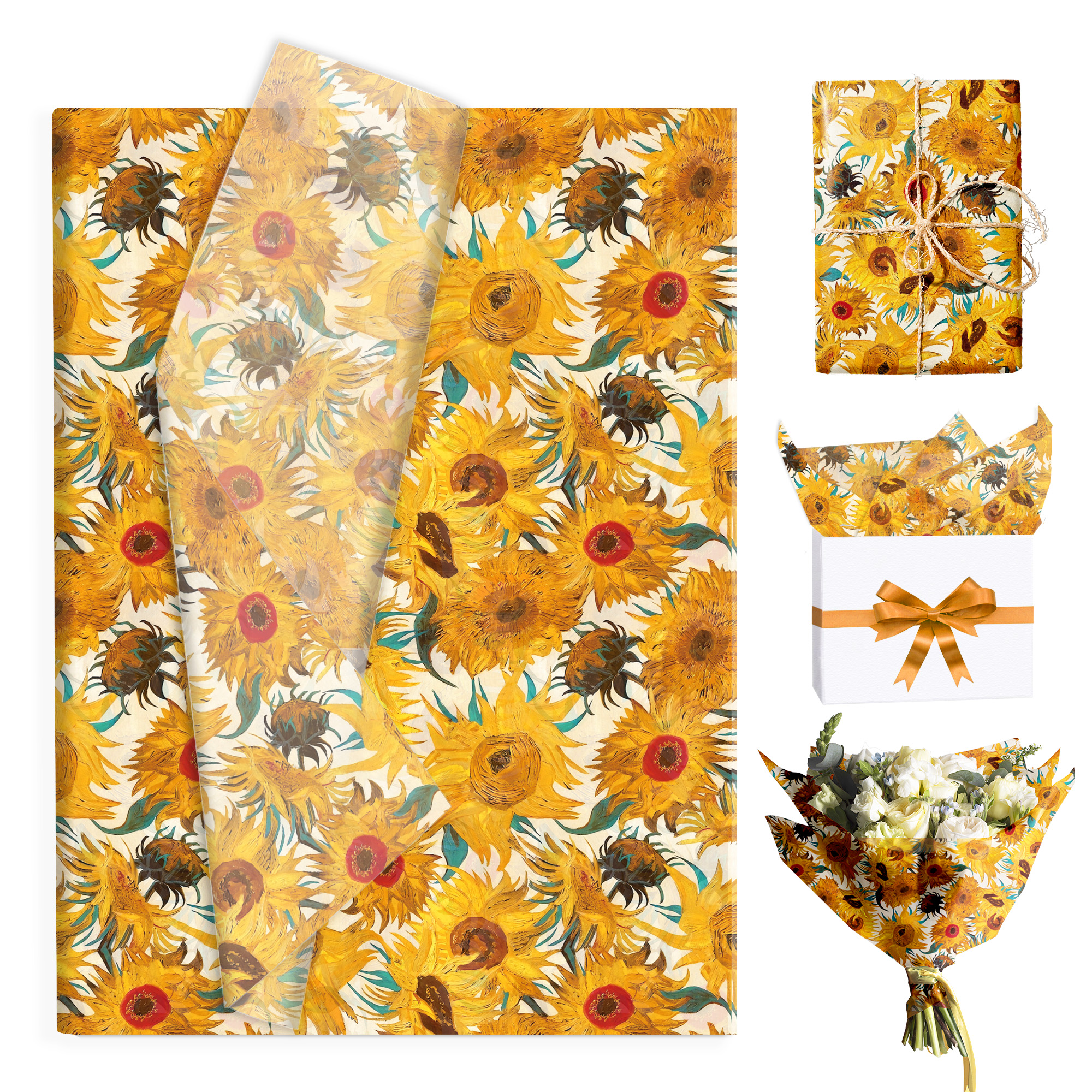 15/35pcs Sunflower Tissue Pape – Pattern Tissue Paper Bewertung und Preis