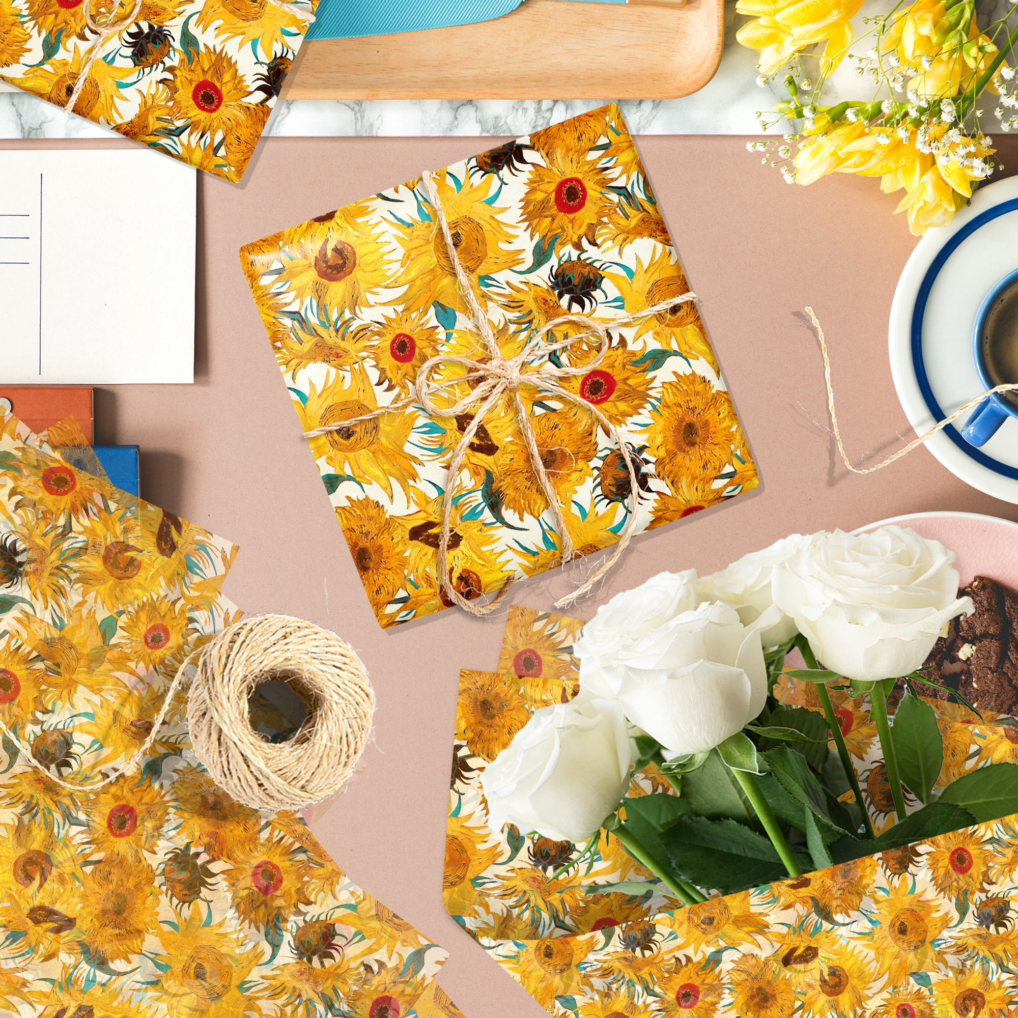 15/35pcs Sunflower Tissue Pape – Pattern Tissue Paper Bewertung und Preis