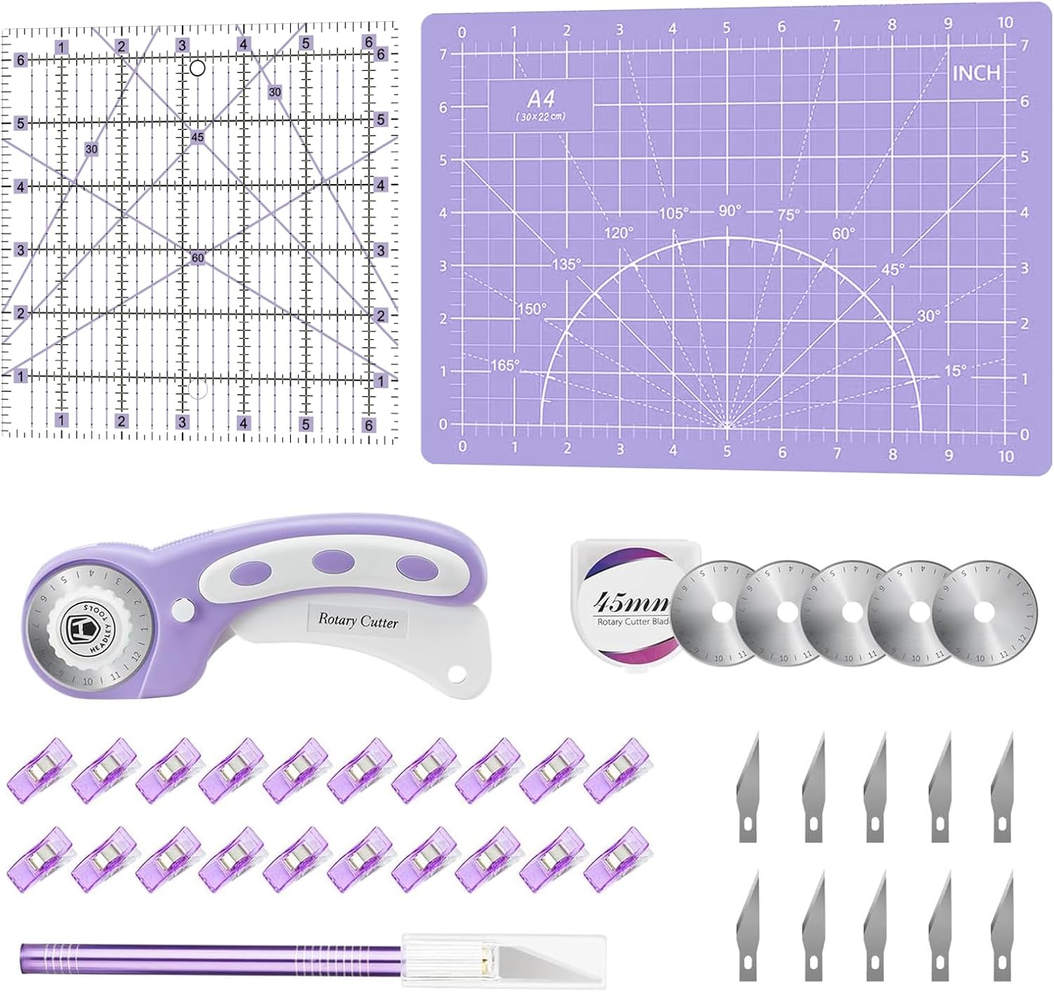 Headley Tools 39 Pcs Rotary Cu – Rotary Cutter Fabric Bewertung und Preis