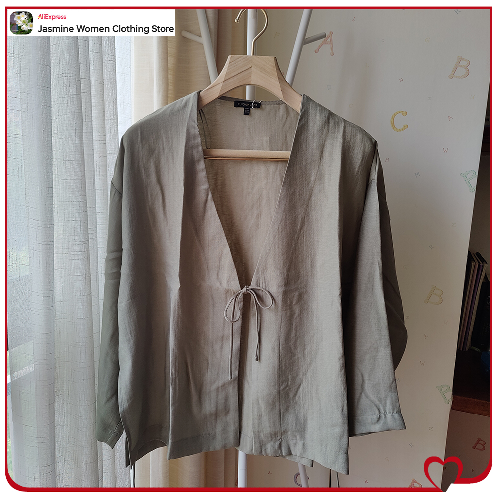 Comfy Olive Blouse with Ties L – Sewing V Bewertung und Preis
