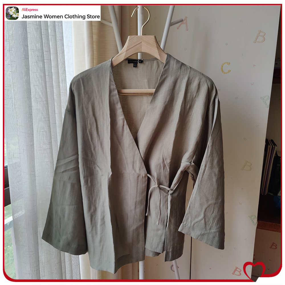 Comfy Olive Blouse with Ties L – Sewing V Bewertung und Preis