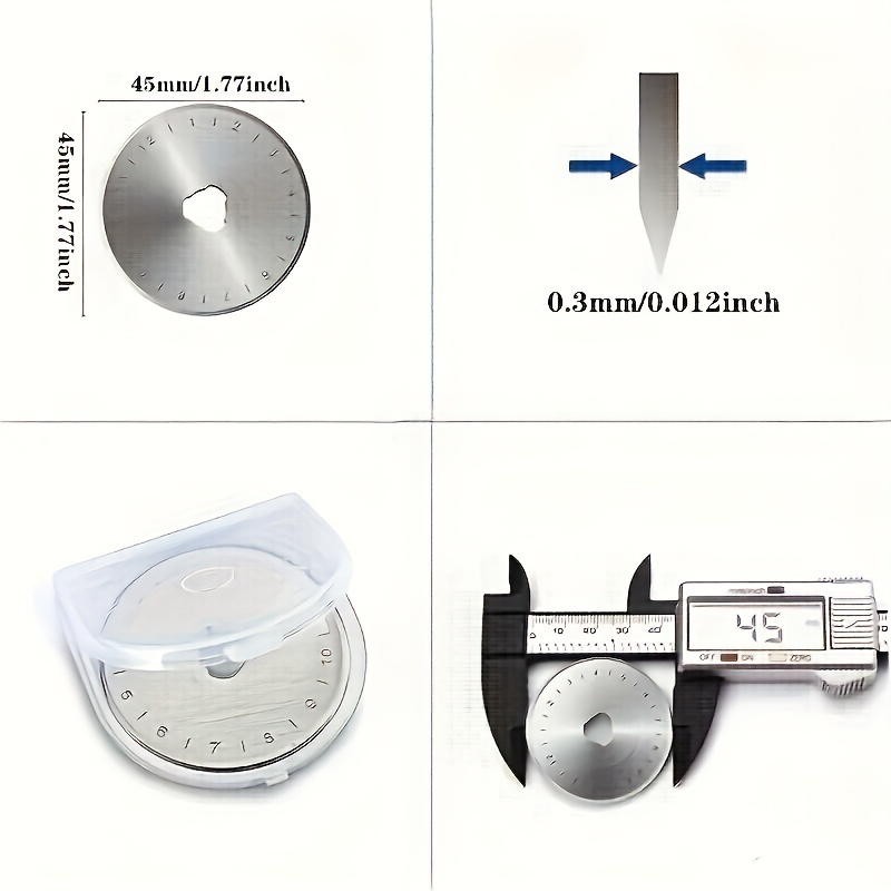 10PCS 45mm Rotary Cutter Blade – Rotary Cutter Fabric Bewertung und Preis