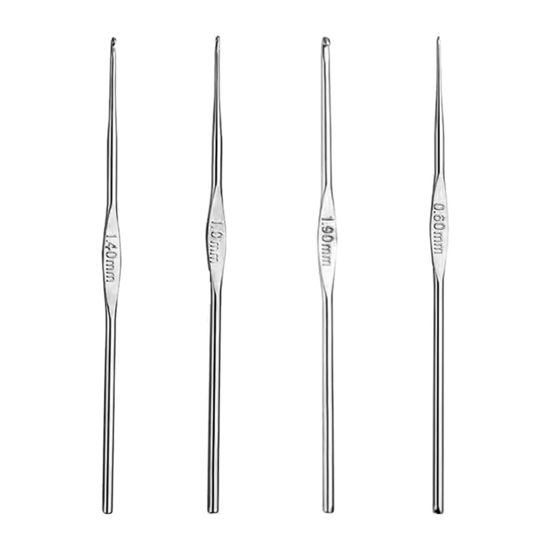 4 Pcs Stainless Steel Crochet  – Sewing Necessities Bewertung und Preis