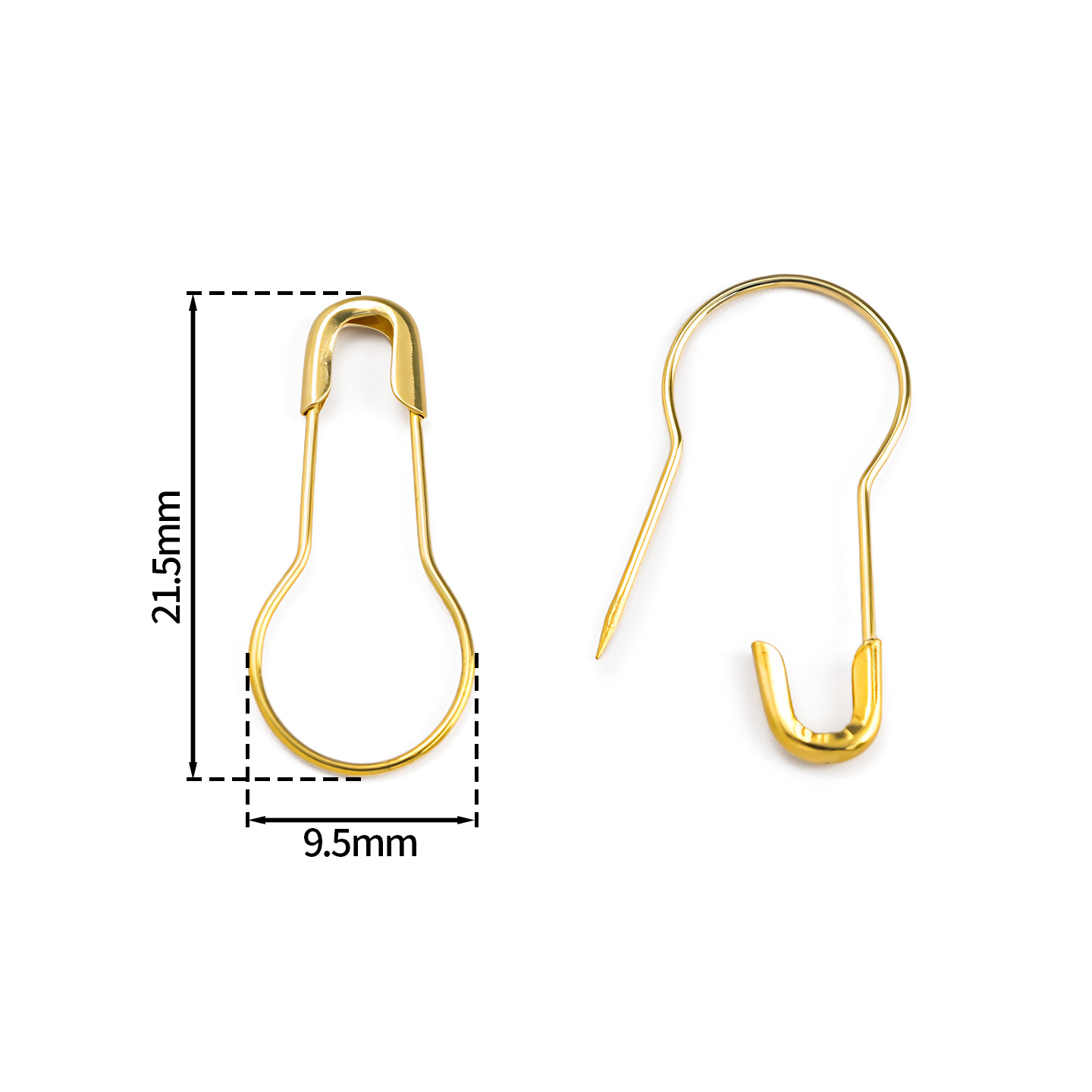 100Pcs/Lot Metal Gourd Safety  – Sewing Necessities Bewertung und Preis