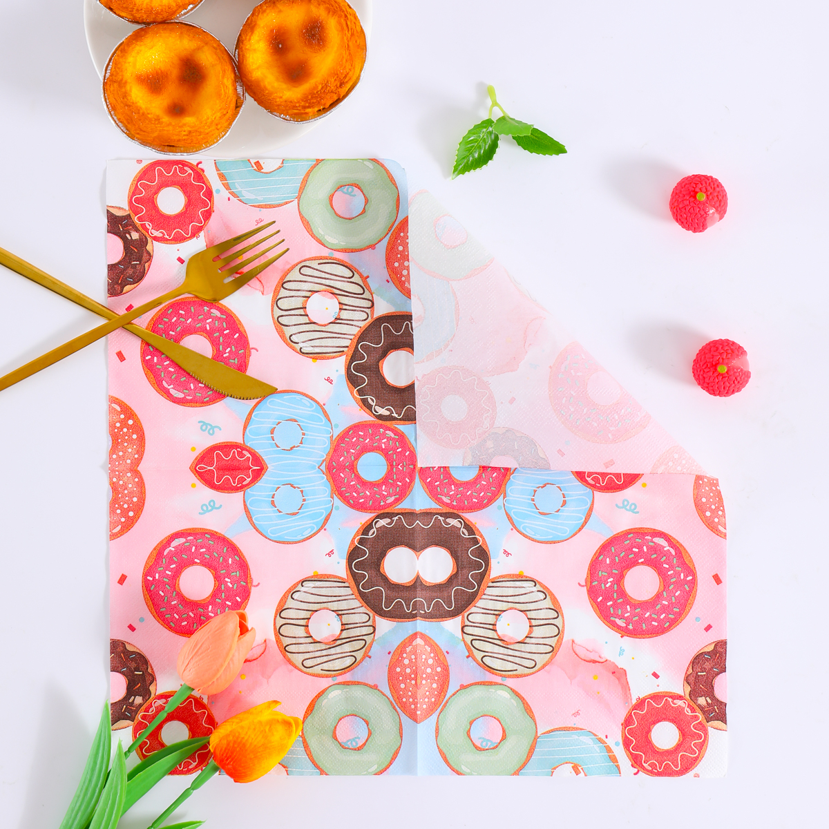 Colorful Donuts Disposable Pap – Pattern Tissue Paper Bewertung und Preis
