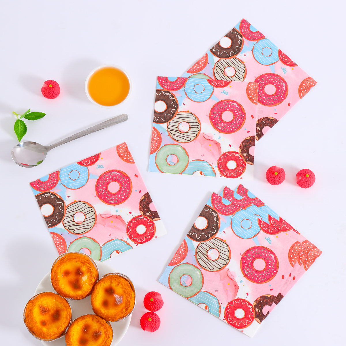 Colorful Donuts Disposable Pap – Pattern Tissue Paper Bewertung und Preis