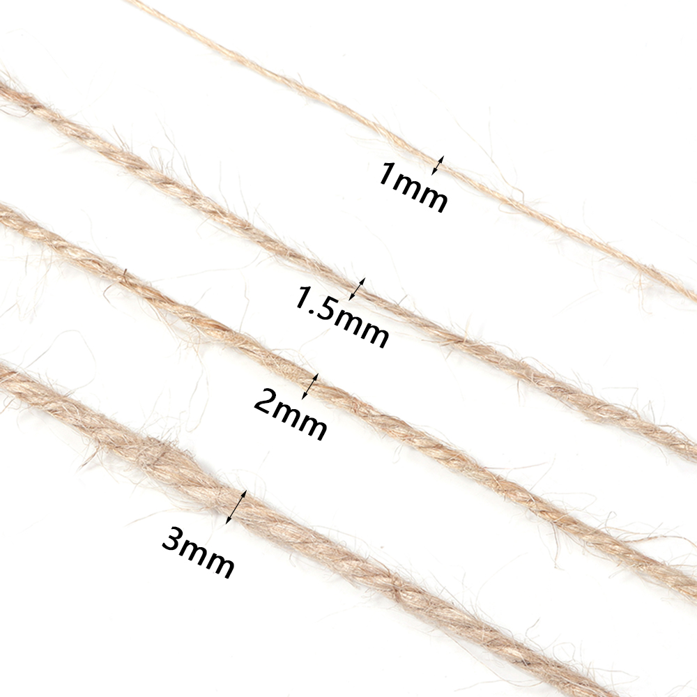 100Meters Natural Jute Rope St – Sewing Thread In Textile Bewertung und Preis