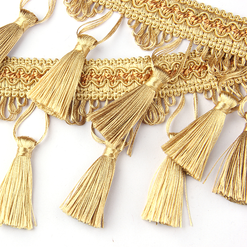 Long Gold Sewing Tassel Fringe – Sewing Thread In Textile Bewertung und Preis