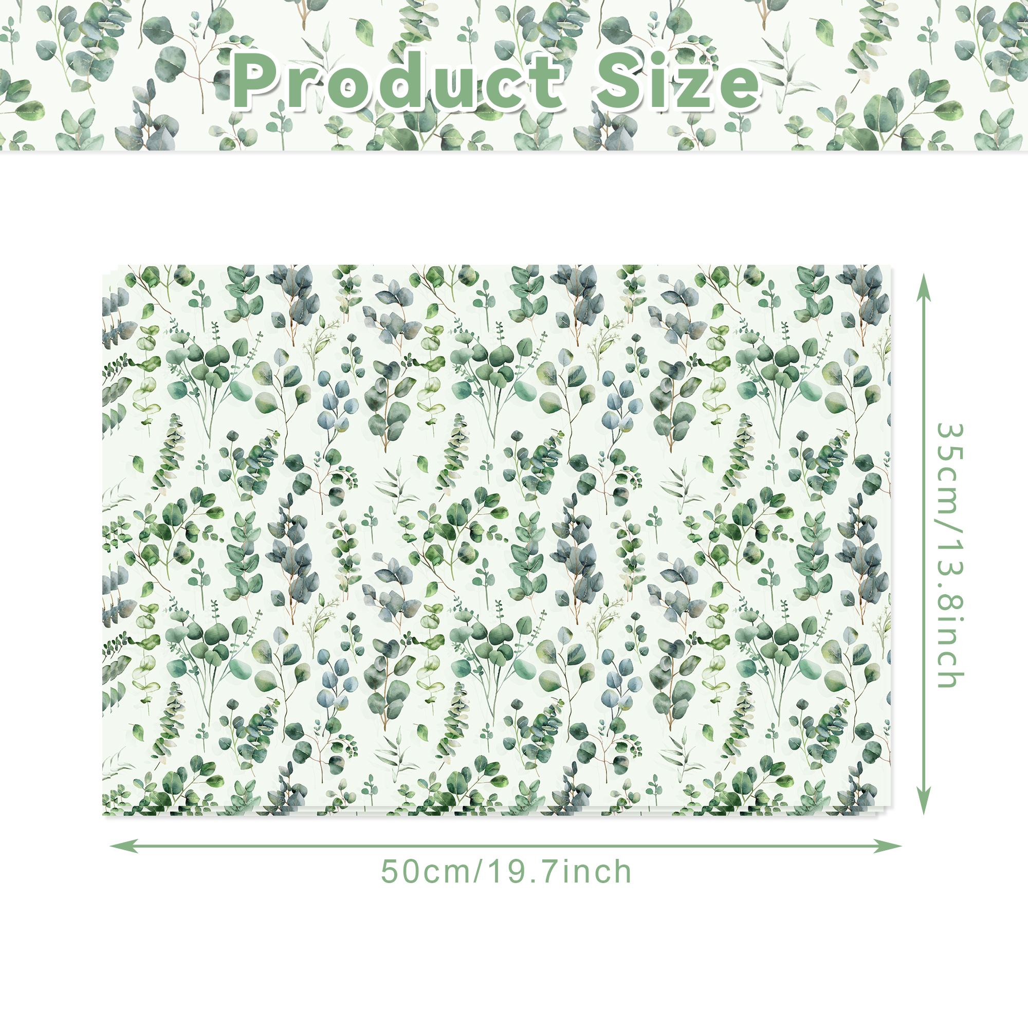 15/35pcs Eucalyptus Leaves Tis – Pattern Tissue Paper Bewertung und Preis