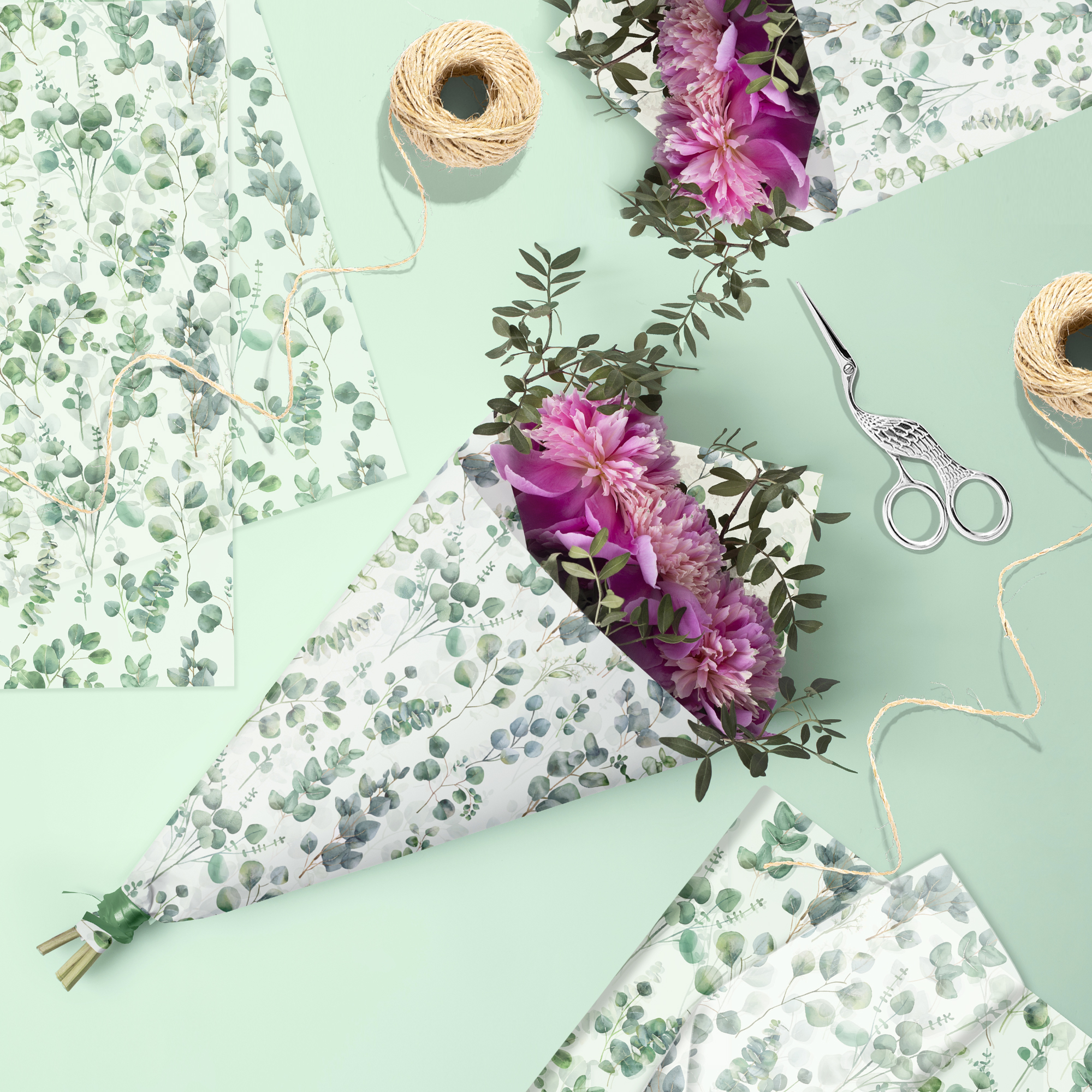 15/35pcs Eucalyptus Leaves Tis – Pattern Tissue Paper Bewertung und Preis
