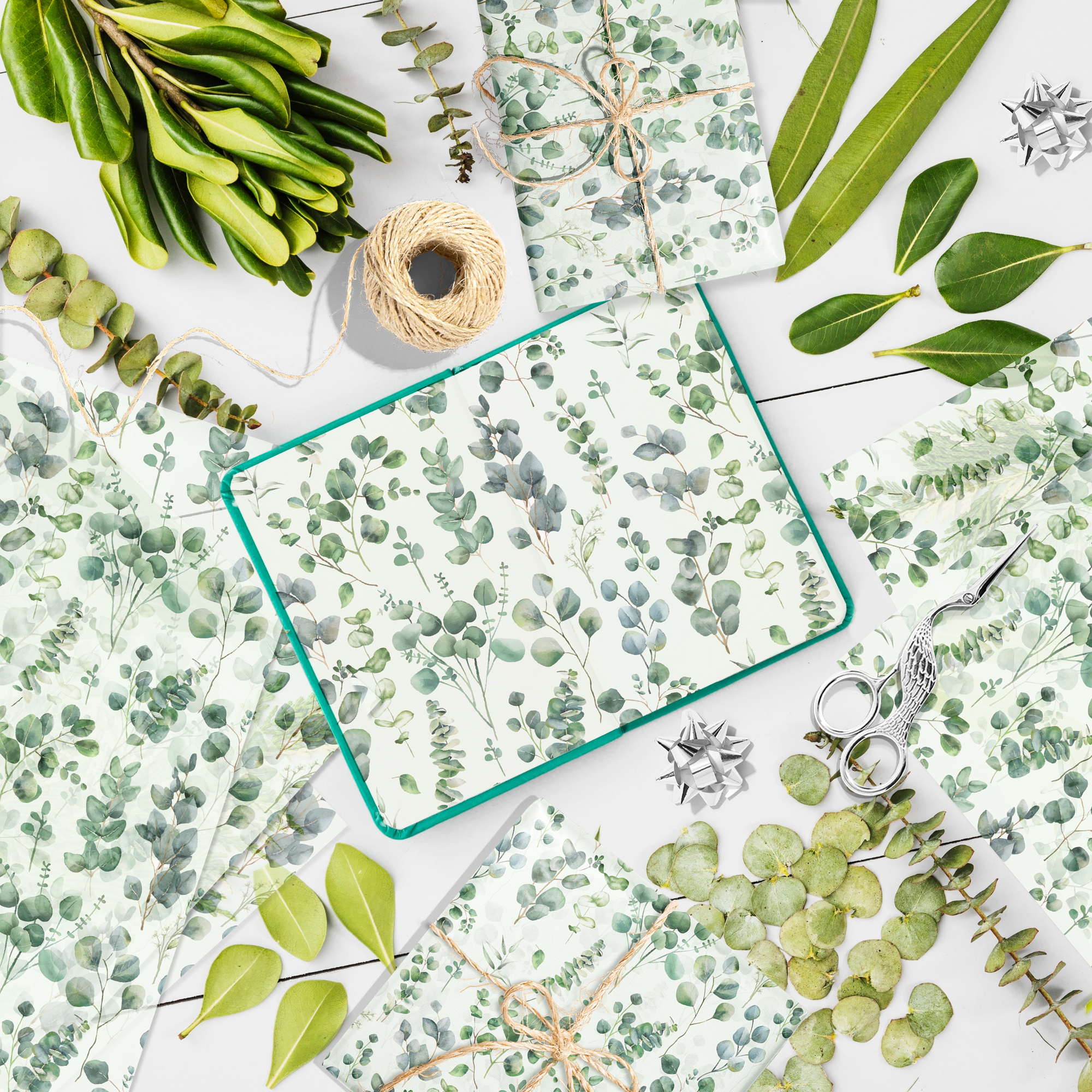 15/35pcs Eucalyptus Leaves Tis – Pattern Tissue Paper Bewertung und Preis