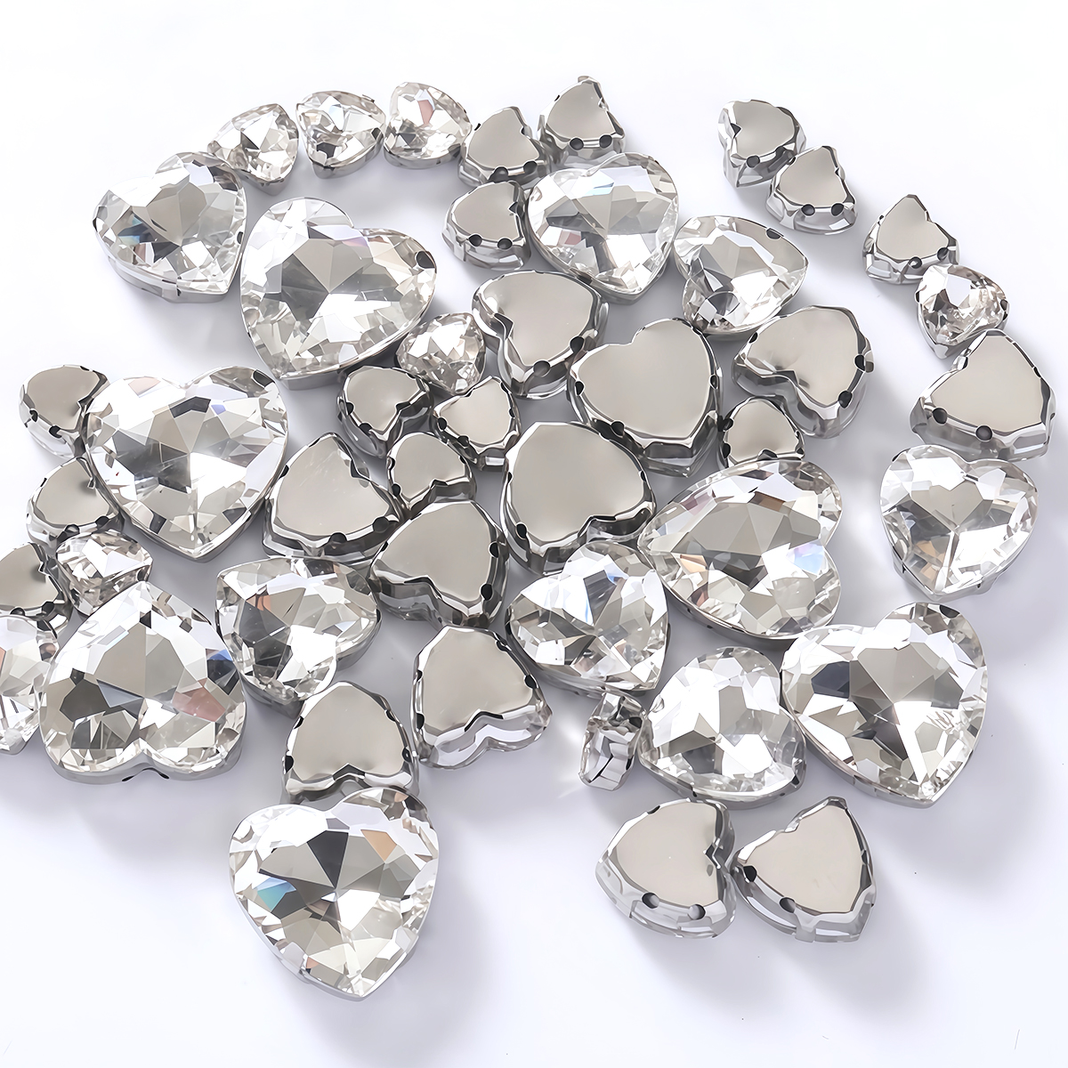 Heart Shape Glass Rhinestones  – Sewing V Bewertung und Preis