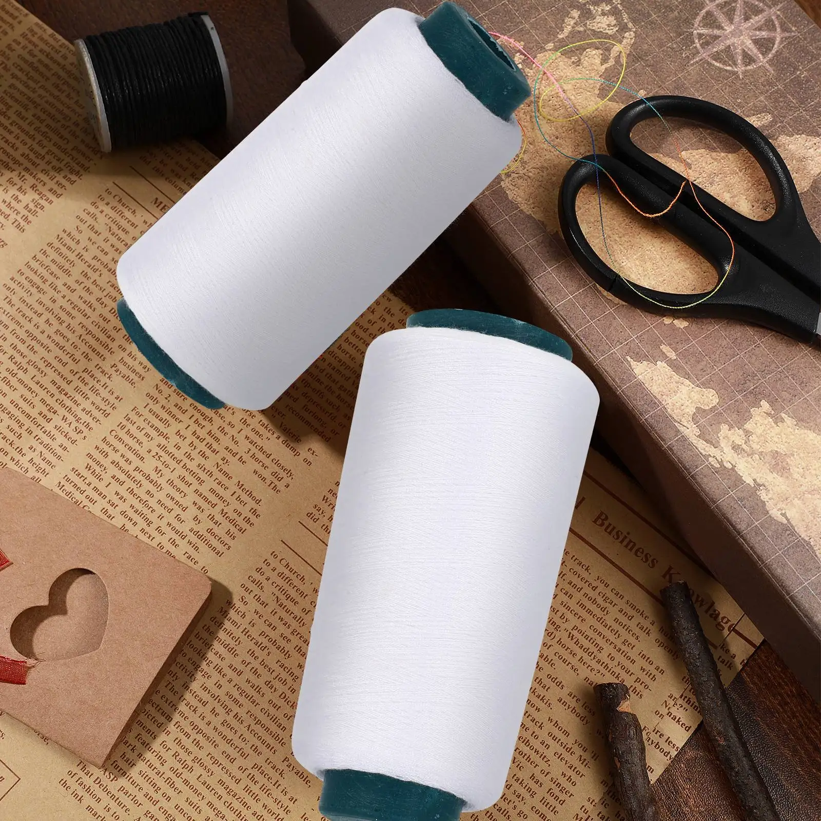 3000 Yards Bleached White Cott – Sewing Thread In Textile Bewertung und Preis