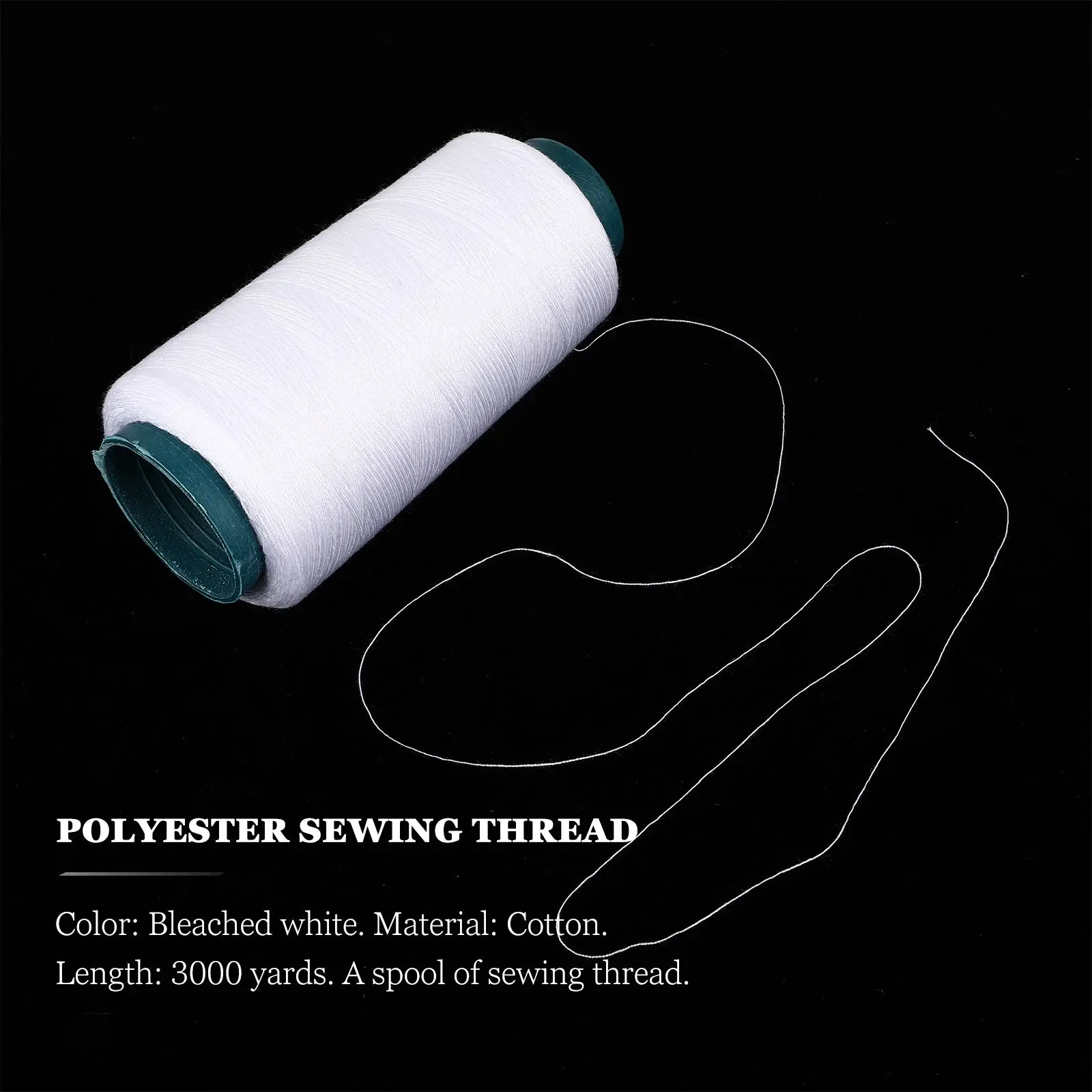 3000 Yards Bleached White Cott – Sewing Thread In Textile Bewertung und Preis