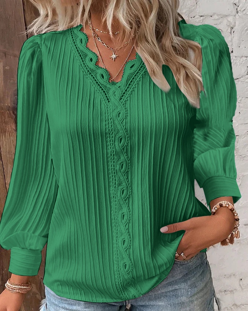 Women's White Blouses Lace Sti – Sewing V Bewertung und Preis