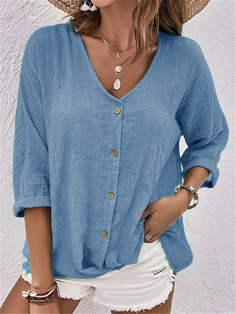 Elegant Buttons Solid Blouse S – Sewing V Bewertung und Preis
