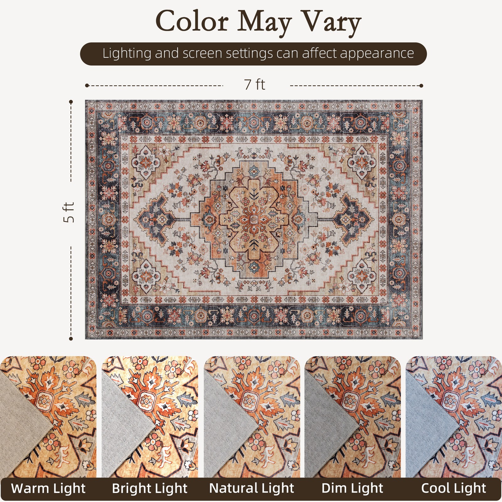 Area Rug 5x7, Machine Washable – Century Textile & Sewing Supply By Owner Bewertung und Preis