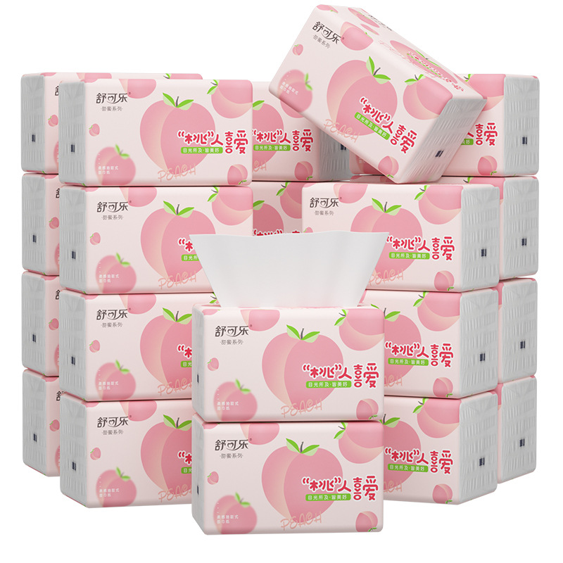 Cute Peach Pattern Facial Tiss – Pattern Tissue Paper Bewertung und Preis
