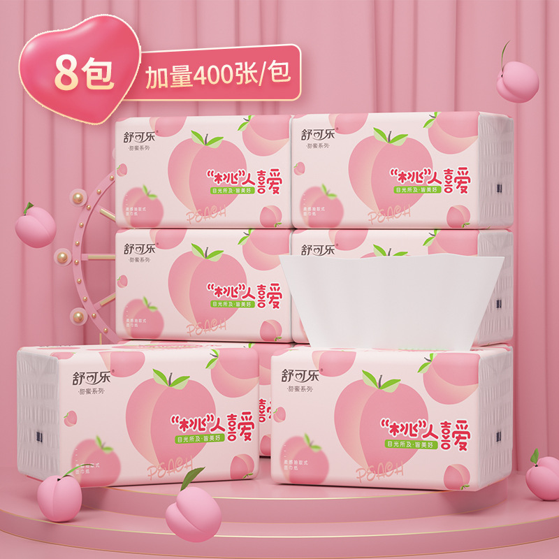 Cute Peach Pattern Facial Tiss – Pattern Tissue Paper Bewertung und Preis