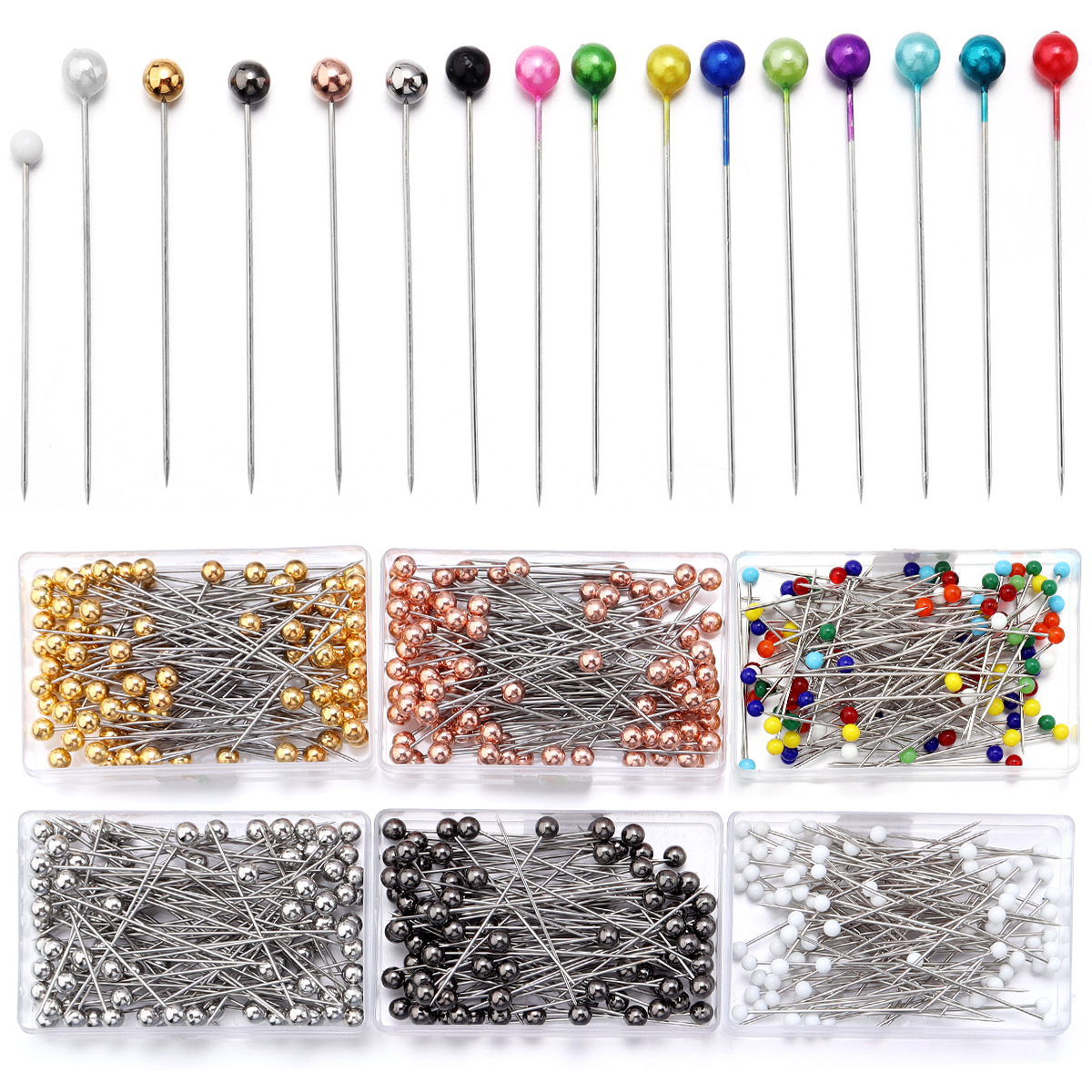 100Pcs Color Ball Head Pins St – Sewing Necessities Bewertung und Preis