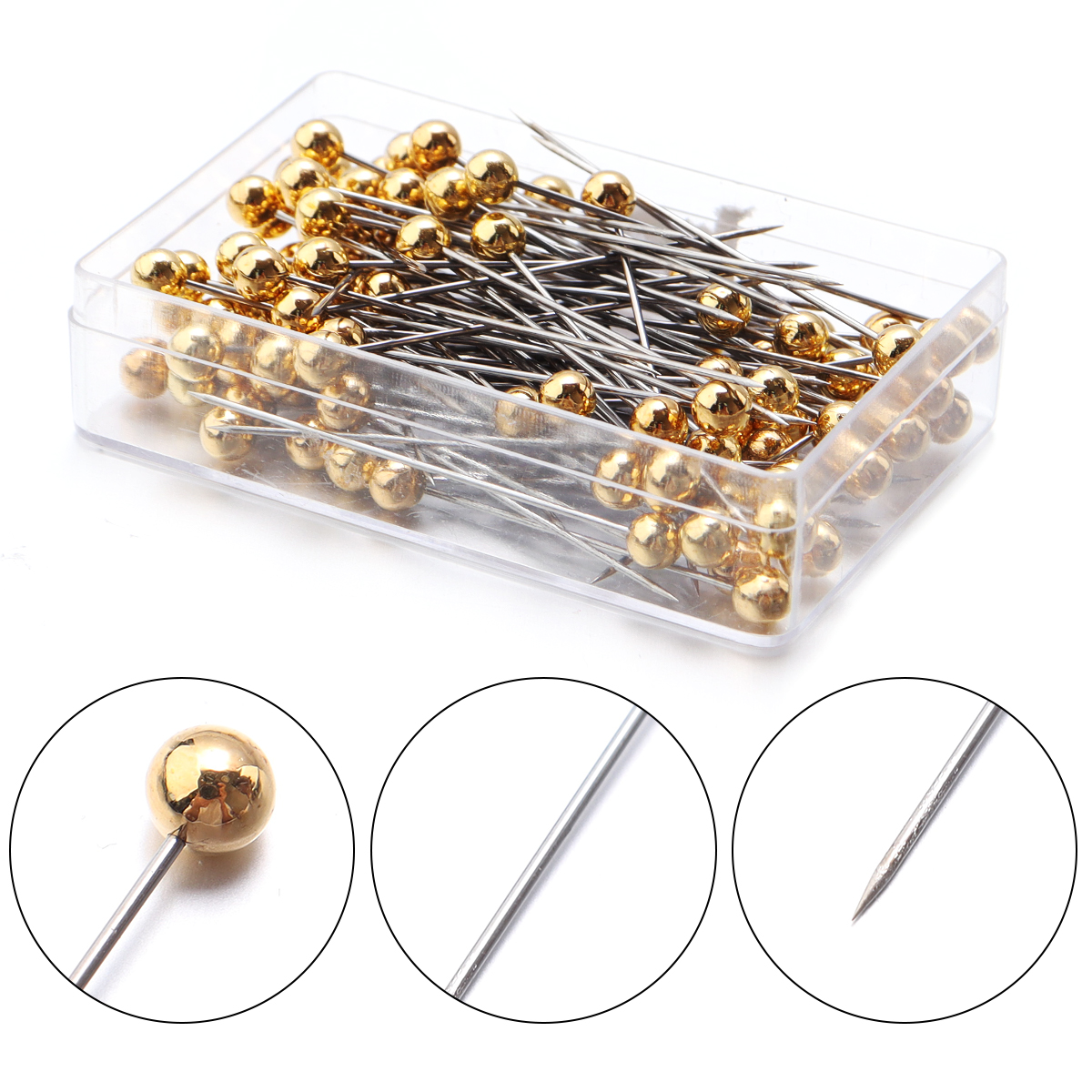 100Pcs Color Ball Head Pins St – Sewing Necessities Bewertung und Preis