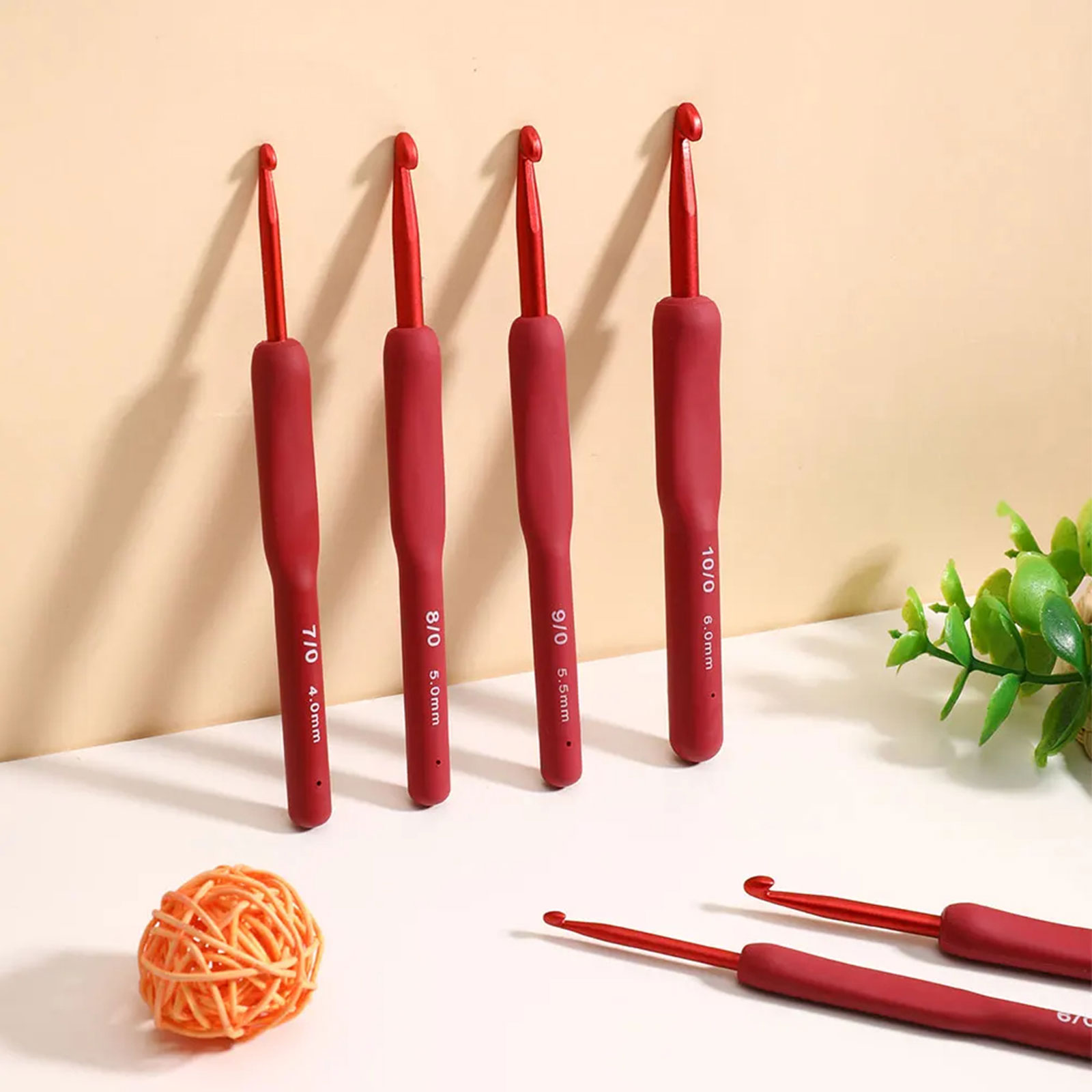 9/33pcs Red Crochet Hook set,  – Sewing Necessities Bewertung und Preis