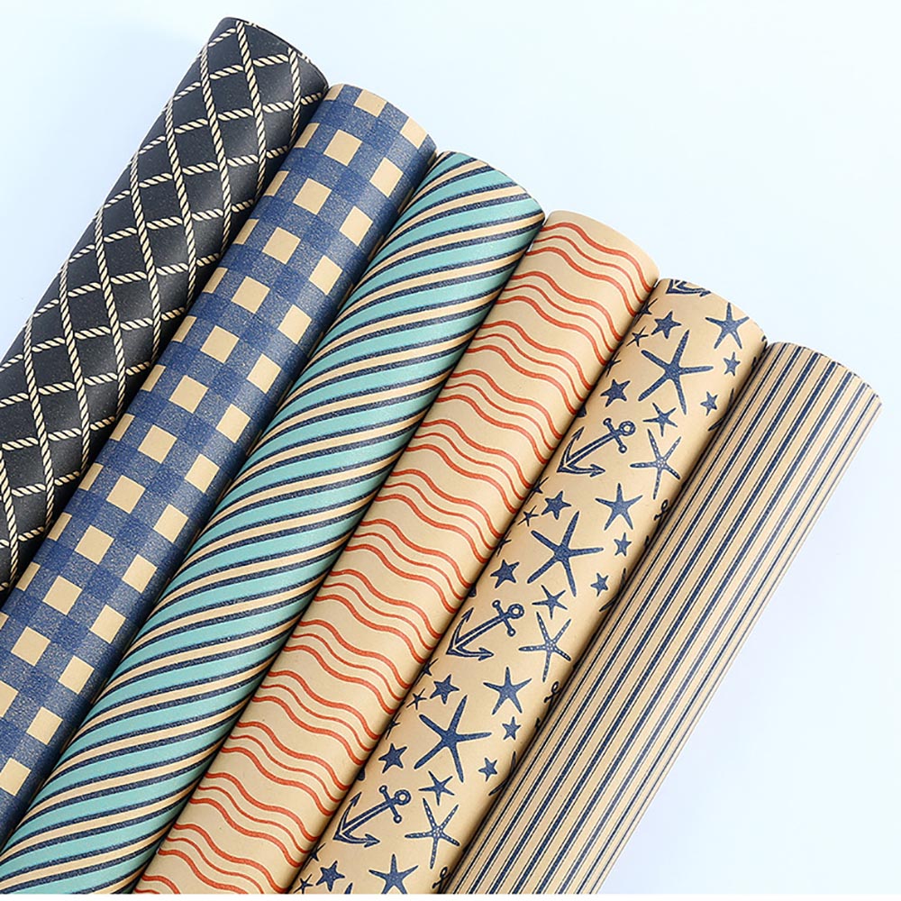 Blue Grid Wrapping Retro Gift  – Pattern Tissue Paper Bewertung und Preis