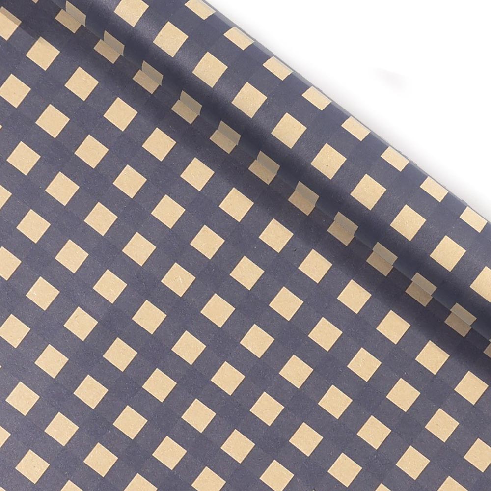 Blue Grid Wrapping Retro Gift  – Pattern Tissue Paper Bewertung und Preis