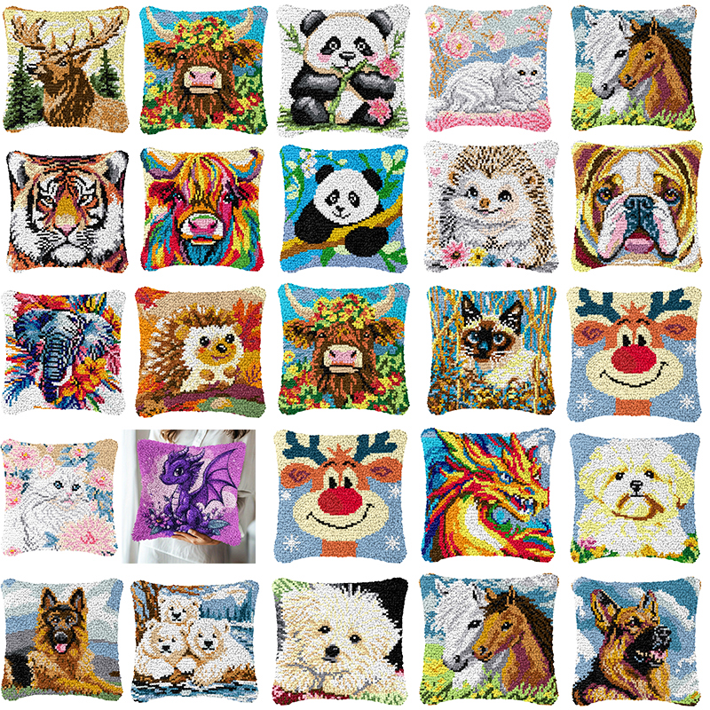 Dog Cow Latch Hook Pillow Smyr – Sewing Pin Cushion Bewertung und Preis