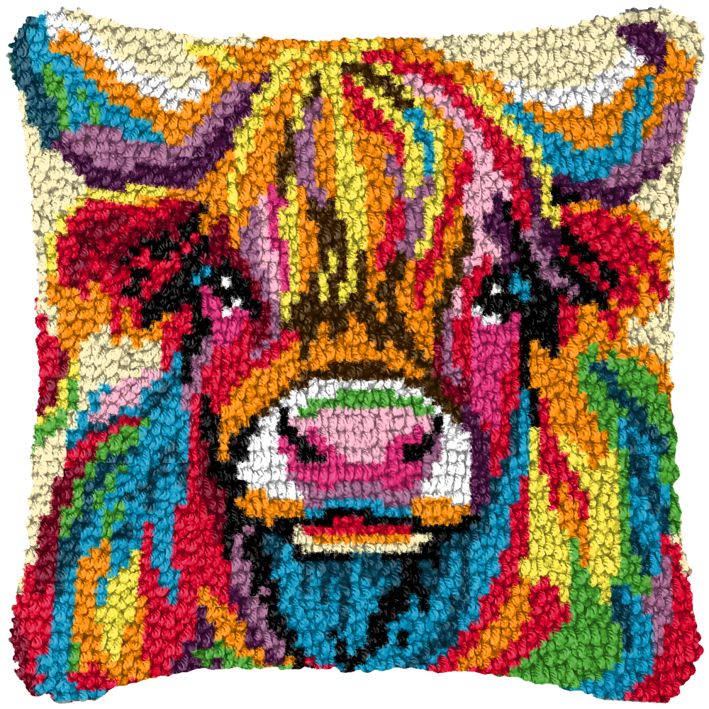 Dog Cow Latch Hook Pillow Smyr – Sewing Pin Cushion Bewertung und Preis