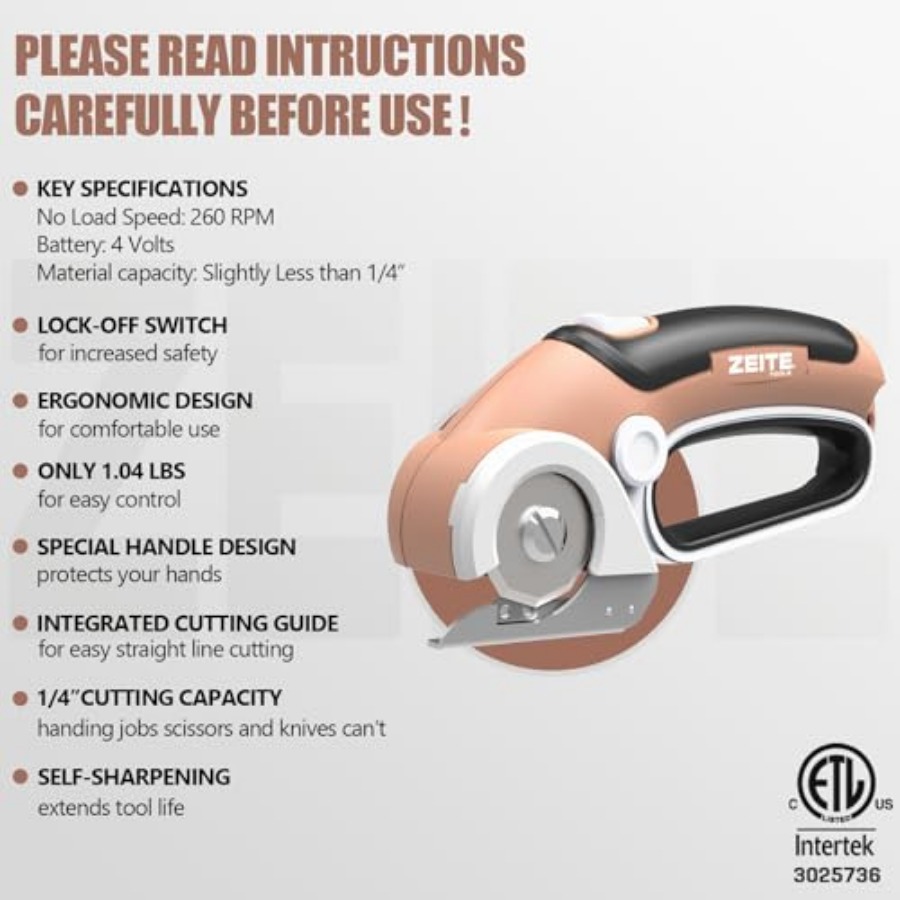 4V Cordless Electric Scissors  – Rotary Cutter Fabric Bewertung und Preis