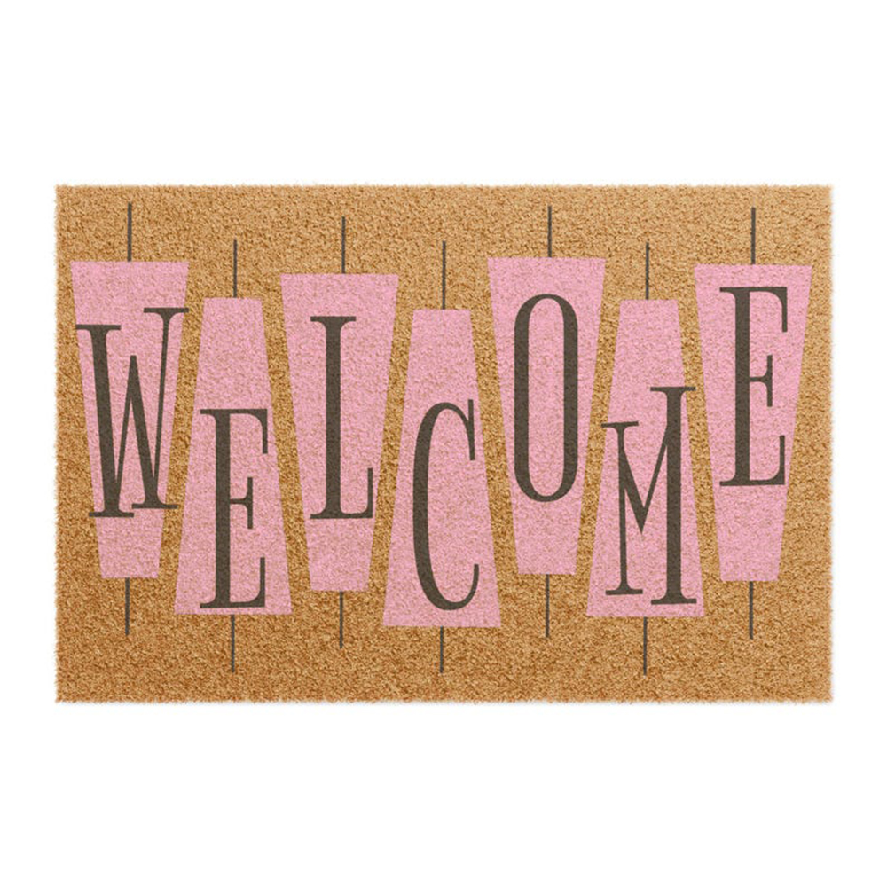 Retro Pink Cute Doormat Welcom – Century Textile & Sewing Supply By Owner Bewertung und Preis